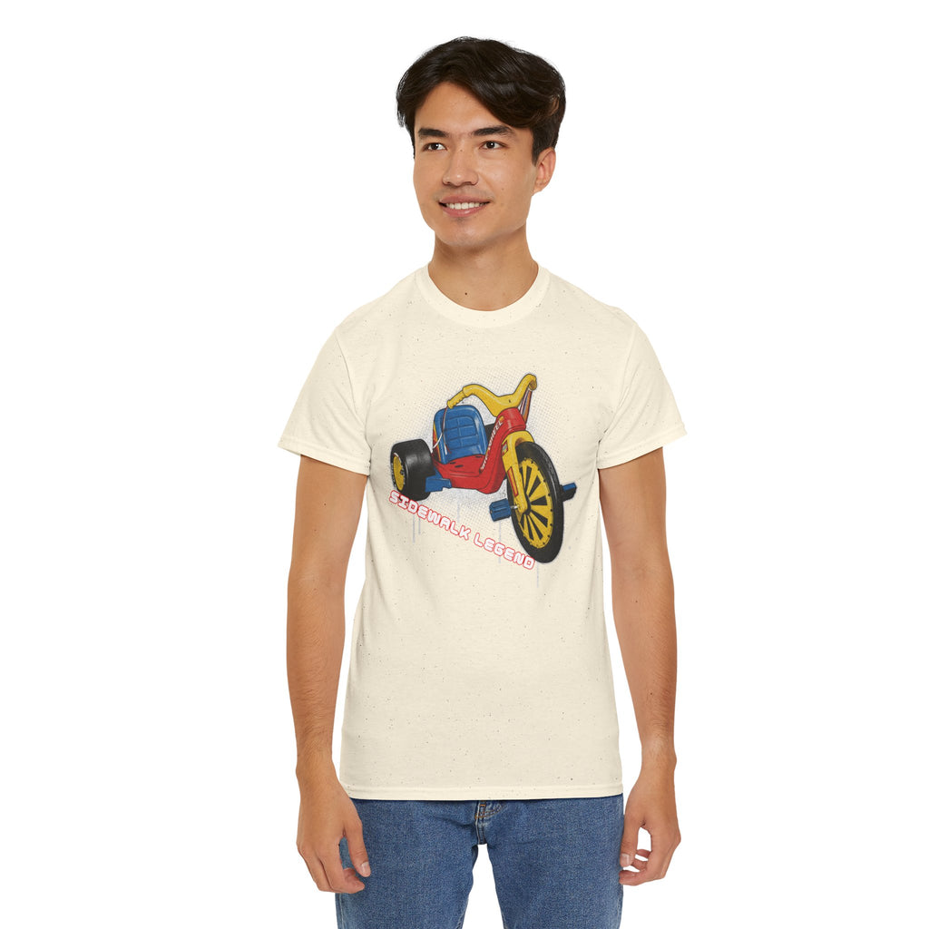 80's Tricycle Ride Graphic Tee — Retro Trike Illustration Shirt - Sidewalk Legend