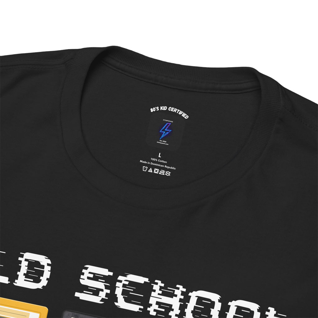 Old School Playlist T-Shirt — Retro 80s Cassette Tape Graphic Tee
