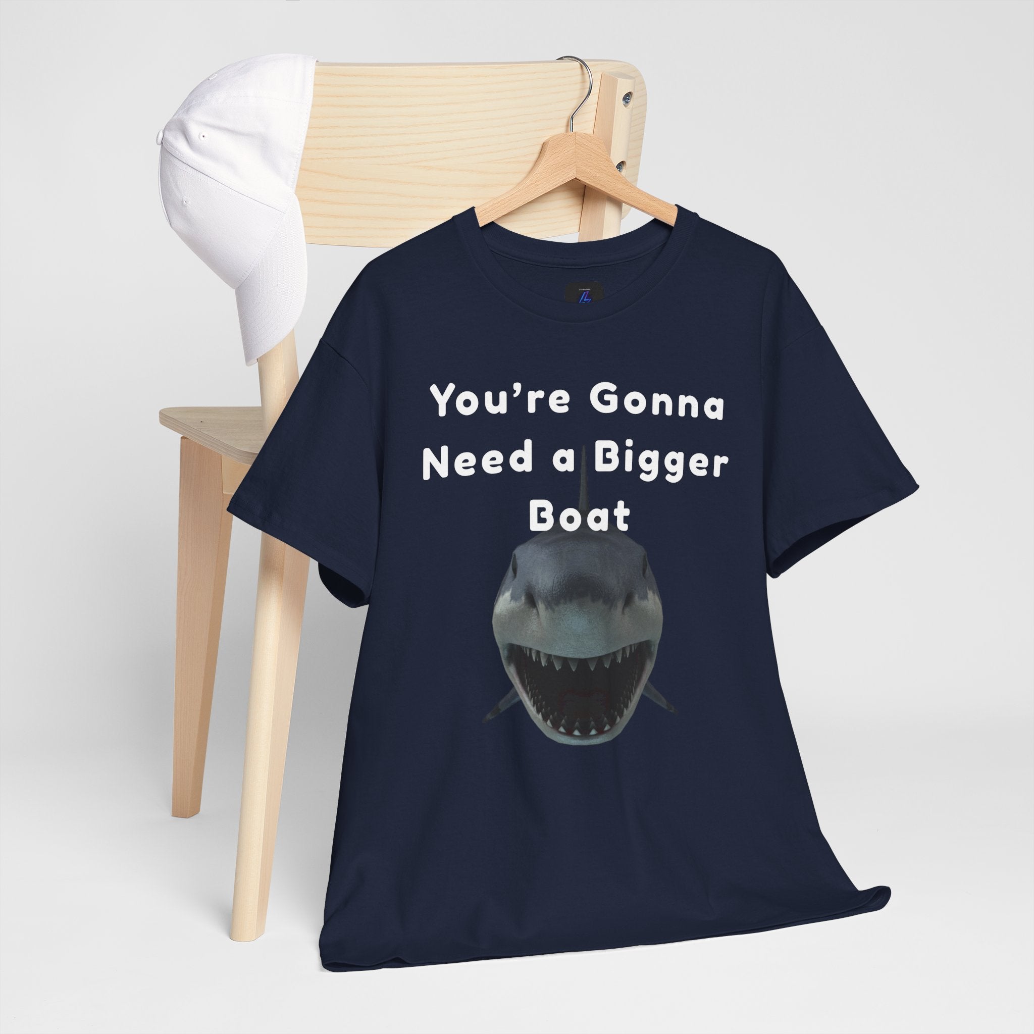 Shark Graphic Tee — "You're Gonna Need a Bigger Boat" Casual T-Shirt 80's Movie Qoutes