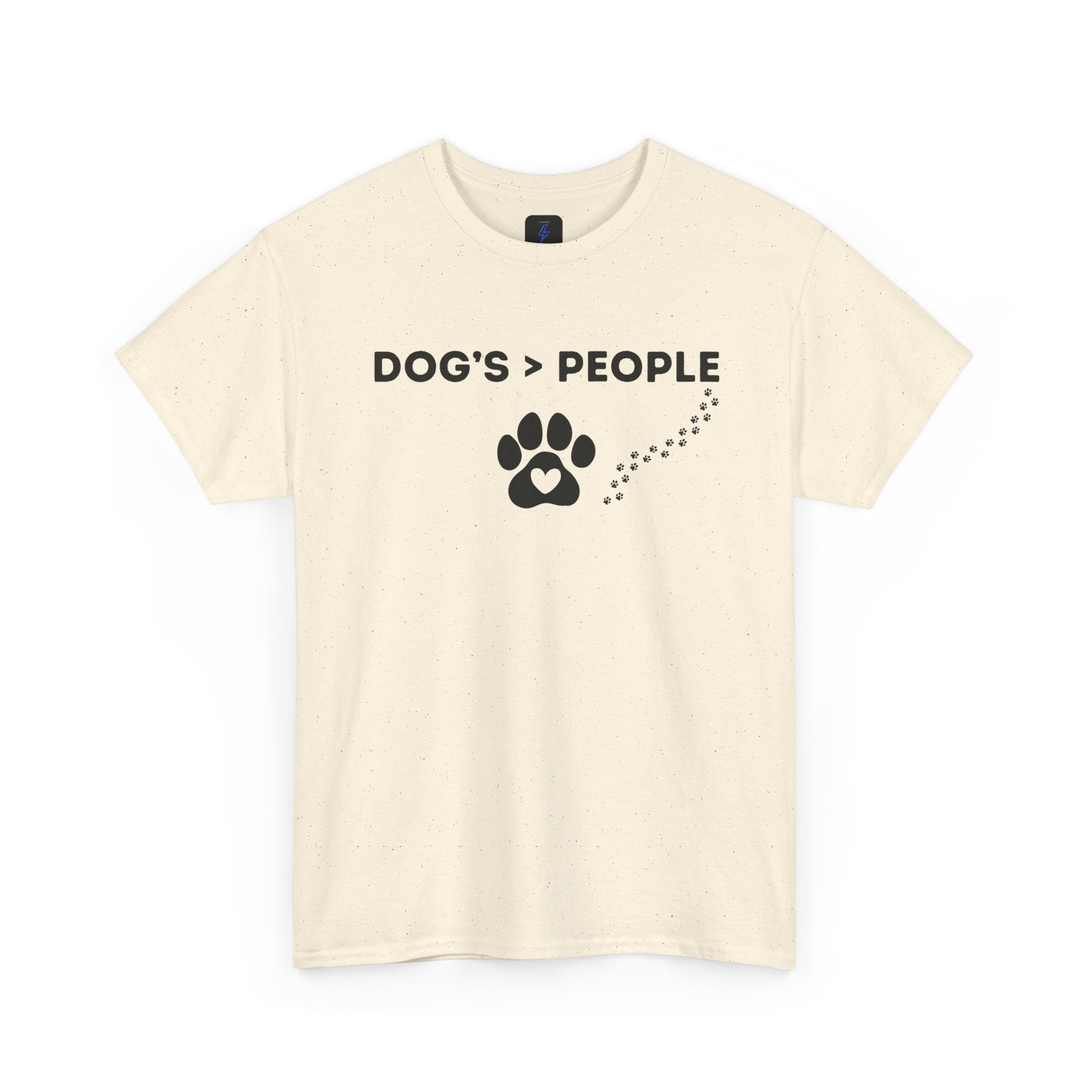 DOGS > PEOPLE TShirt | Paw Print Graphic Tee Dog Lover Shirt