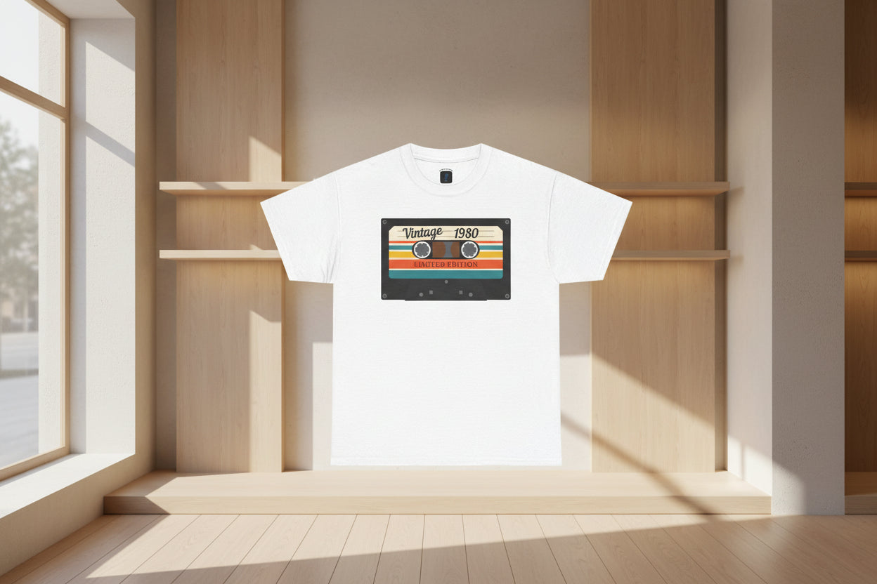 Vintage 1980 Cassette Tape T-Shirt