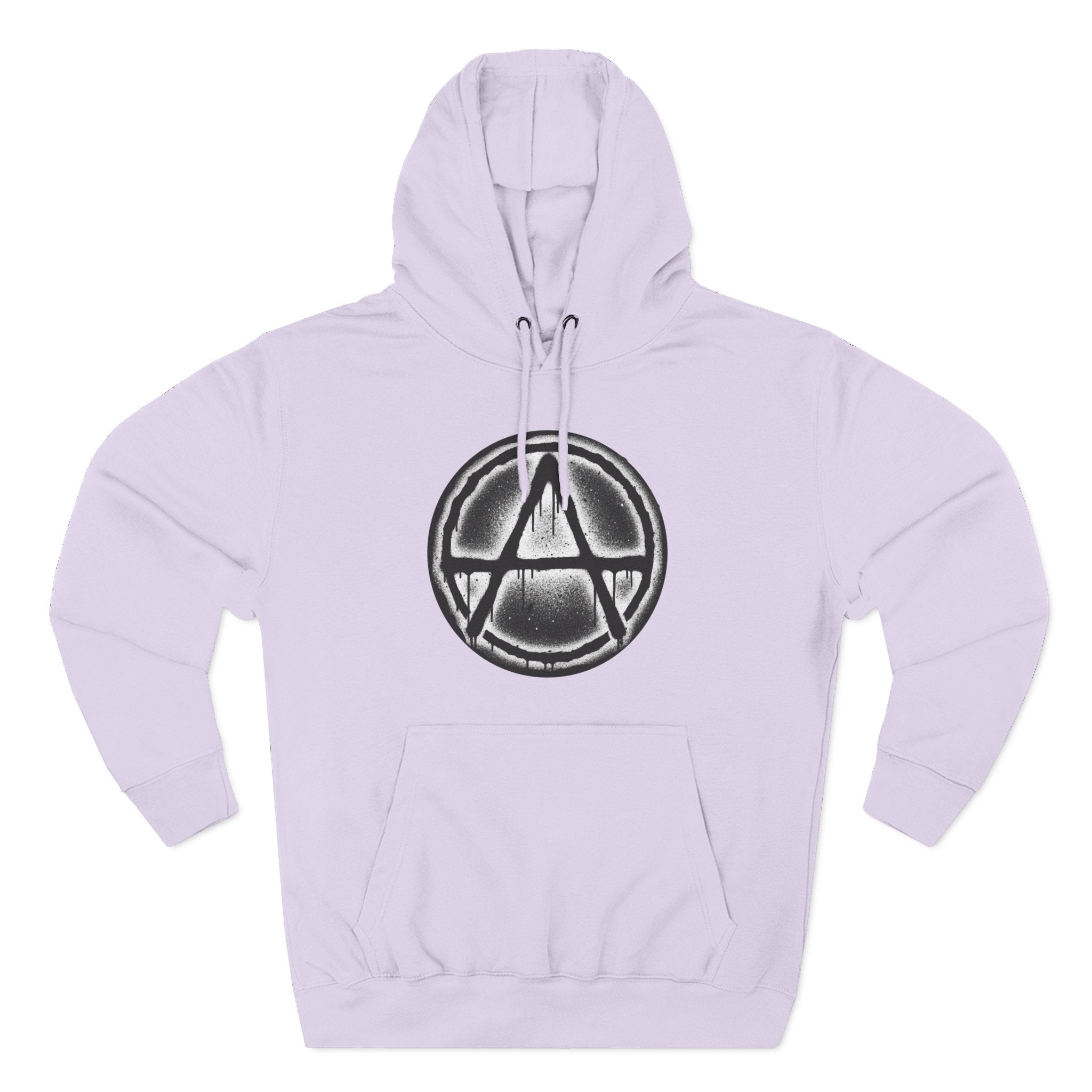 Anarchy Symbol Hoodie — Grunge Circle Anarchy Graphic Pullover 80's Fashion