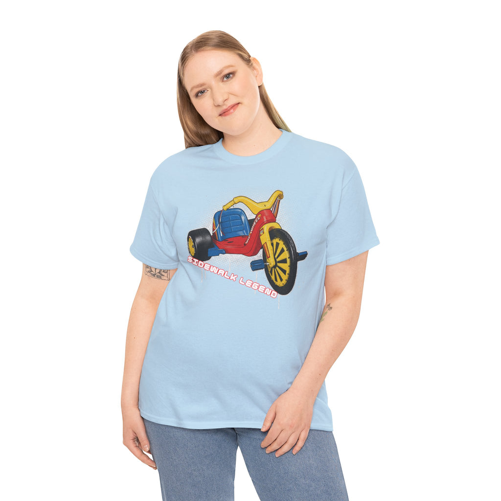 80's Tricycle Ride Graphic Tee — Retro Trike Illustration Shirt - Sidewalk Legend