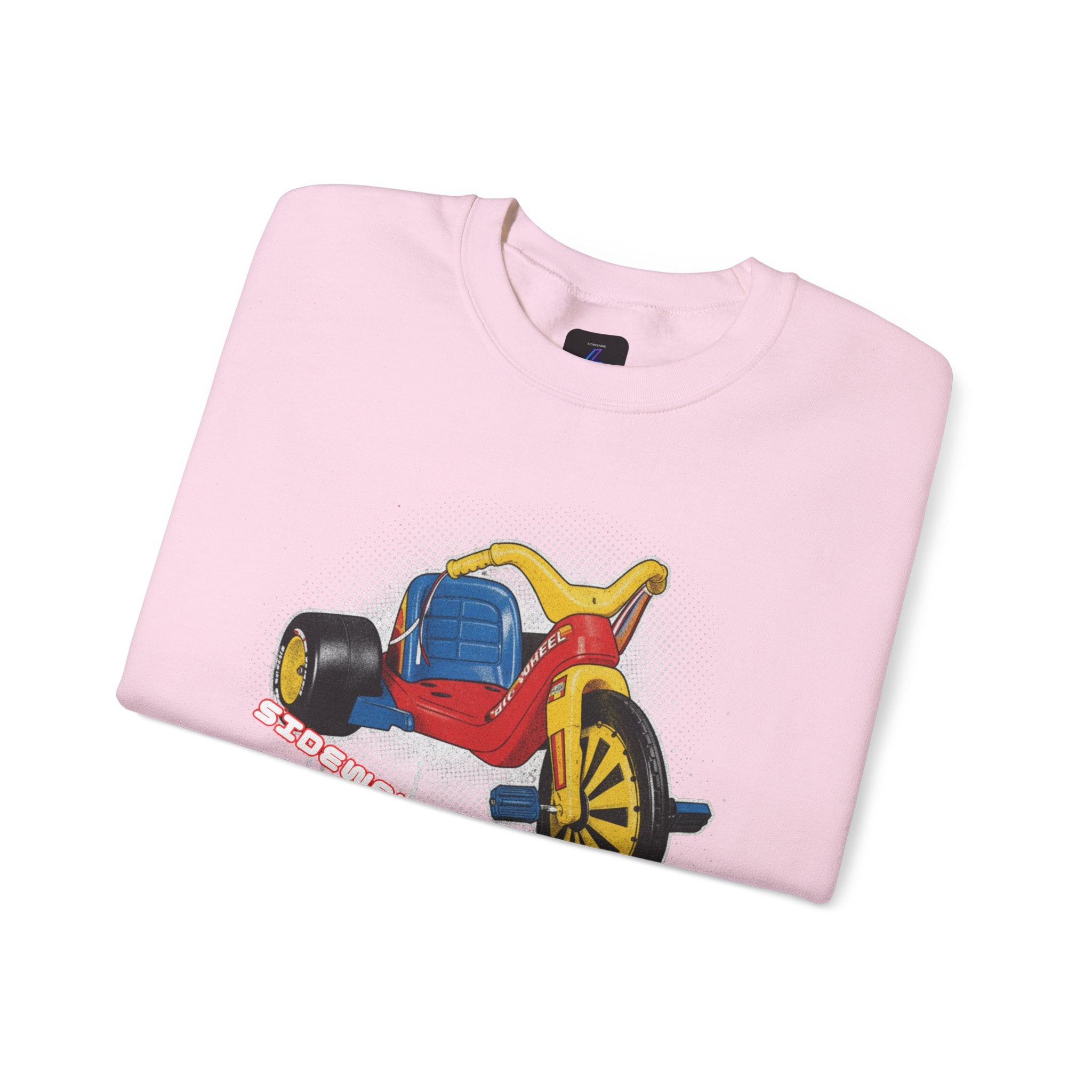 Big Wheel Tricycle Illustration Sweatshirt | Retro 80s Kid Certified