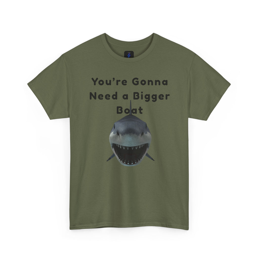 Shark Graphic Tee — "You're Gonna Need a Bigger Boat" Casual T-Shirt 80's Movie Qoutes