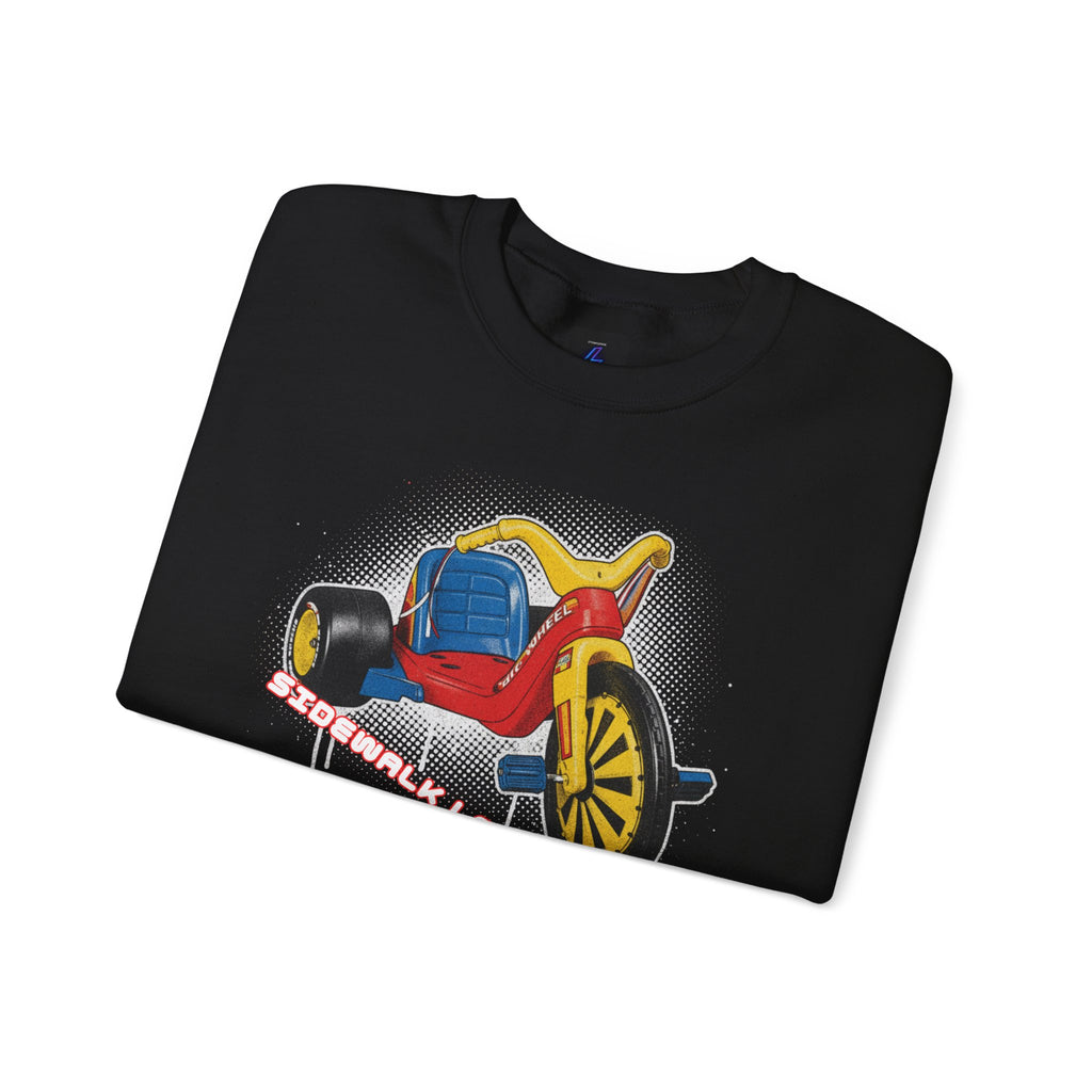 Big Wheel Tricycle Illustration Sweatshirt | Retro 80s Kid Certified