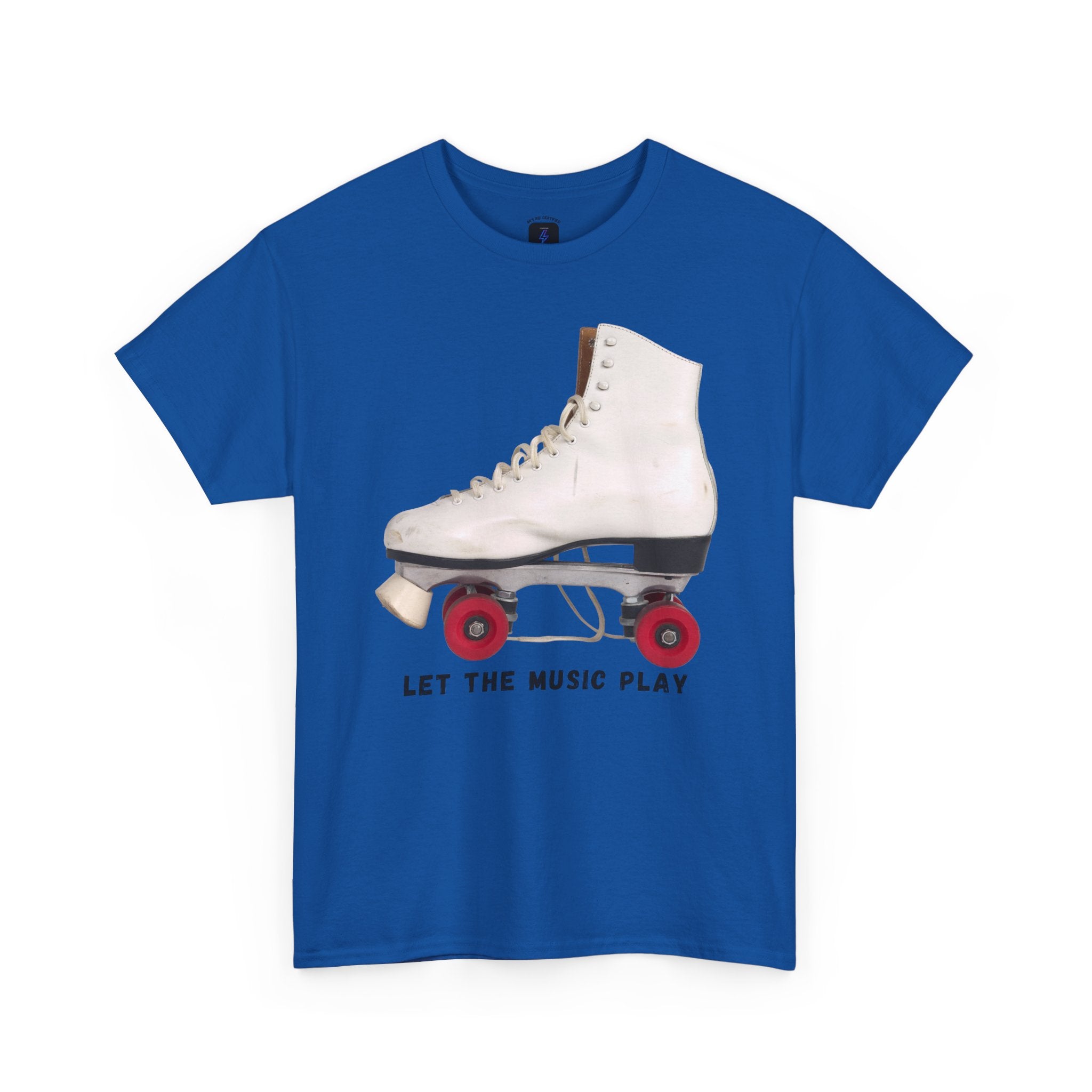 Roller Skate Tee — "Let the Music Play" Graphic T-Shirt