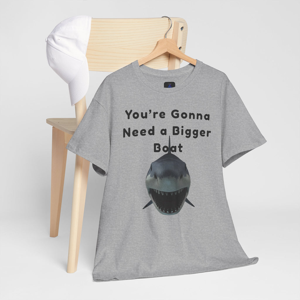 Shark Graphic Tee — "You're Gonna Need a Bigger Boat" Casual T-Shirt 80's Movie Qoutes
