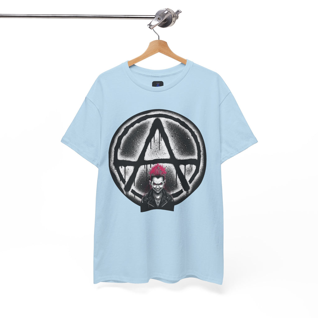 Anarchy Punk Graphic Tee — Red-Mohawk Rebel Shirt 80's Fashion