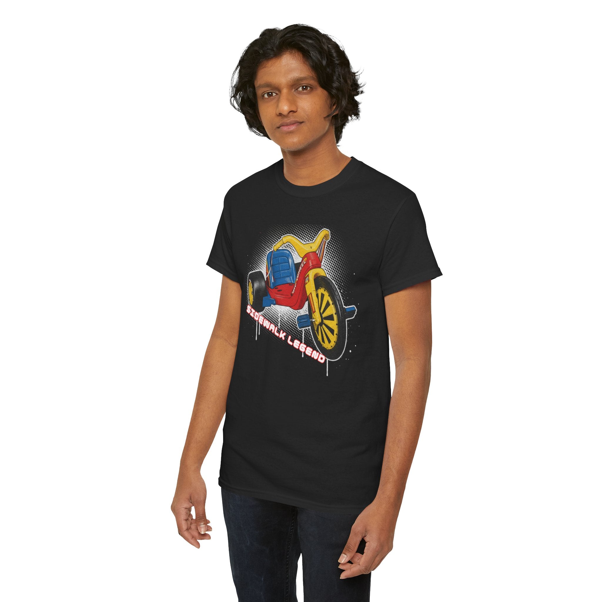80's Tricycle Ride Graphic Tee — Retro Trike Illustration Shirt - Sidewalk Legend
