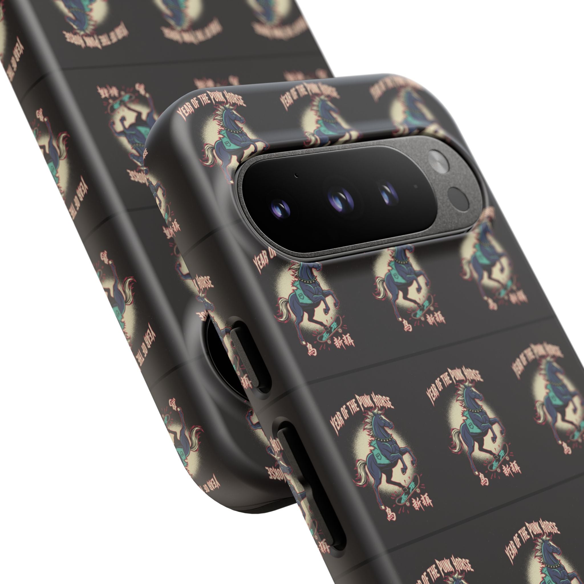 Year of the Punk Horse T-Shirt 80s Punk Skater Graffiti Street Art Chinese New Year Horse Graphic