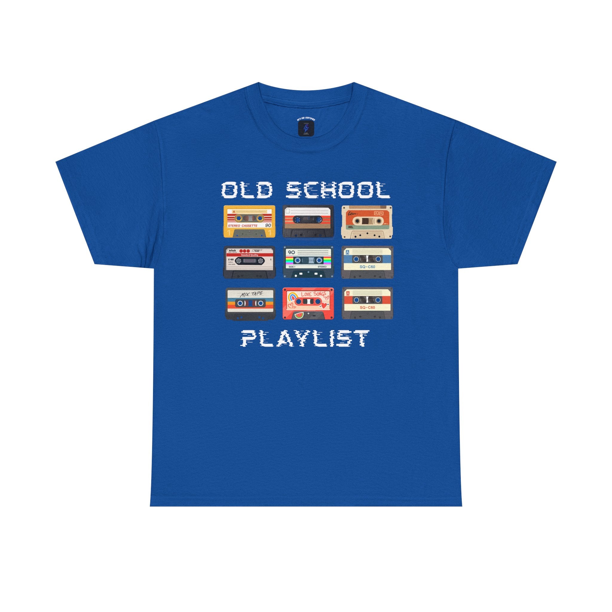 Old School Playlist T-Shirt — Retro 80s Cassette Tape Graphic Tee