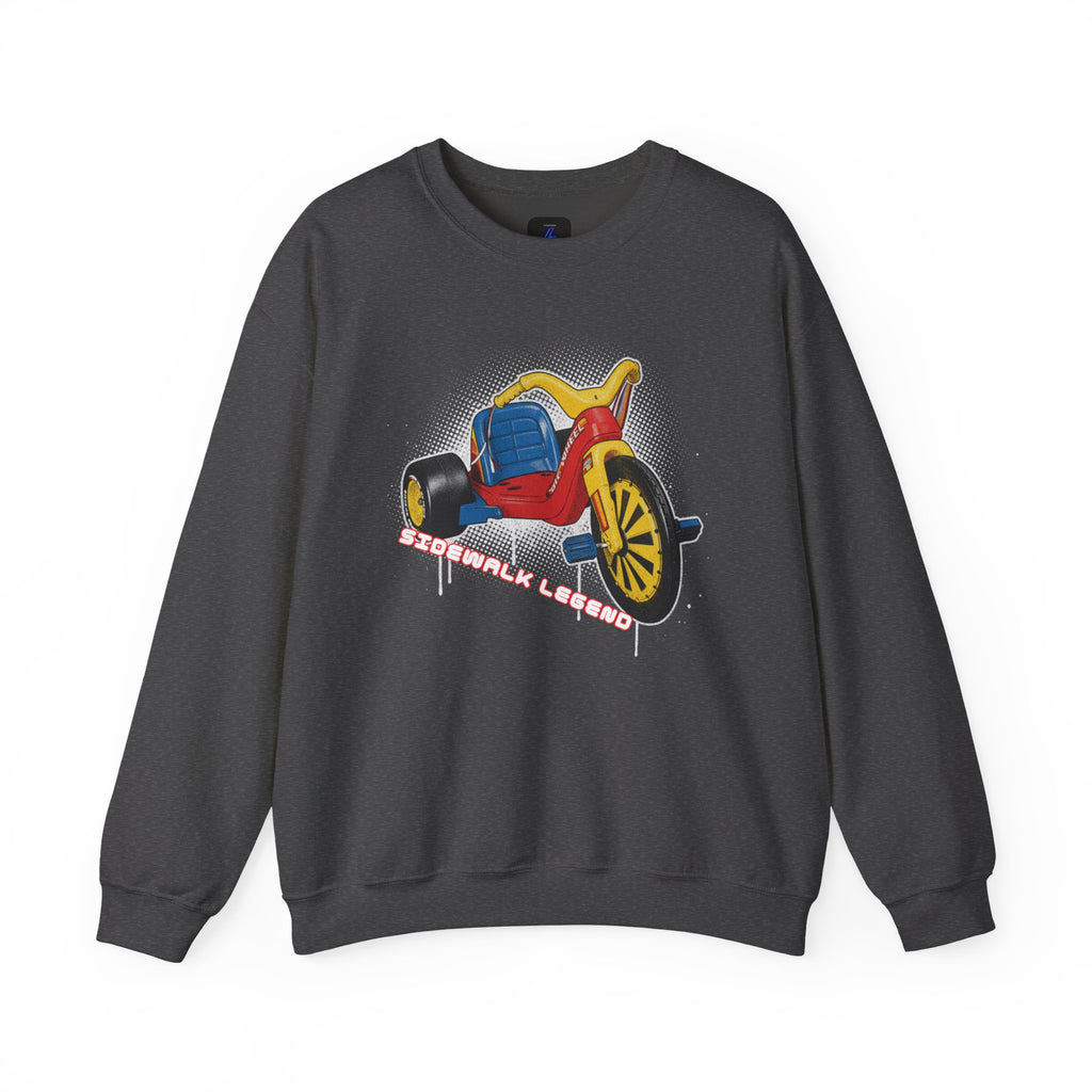 Big Wheel Tricycle Illustration Sweatshirt | Retro 80s Kid Certified