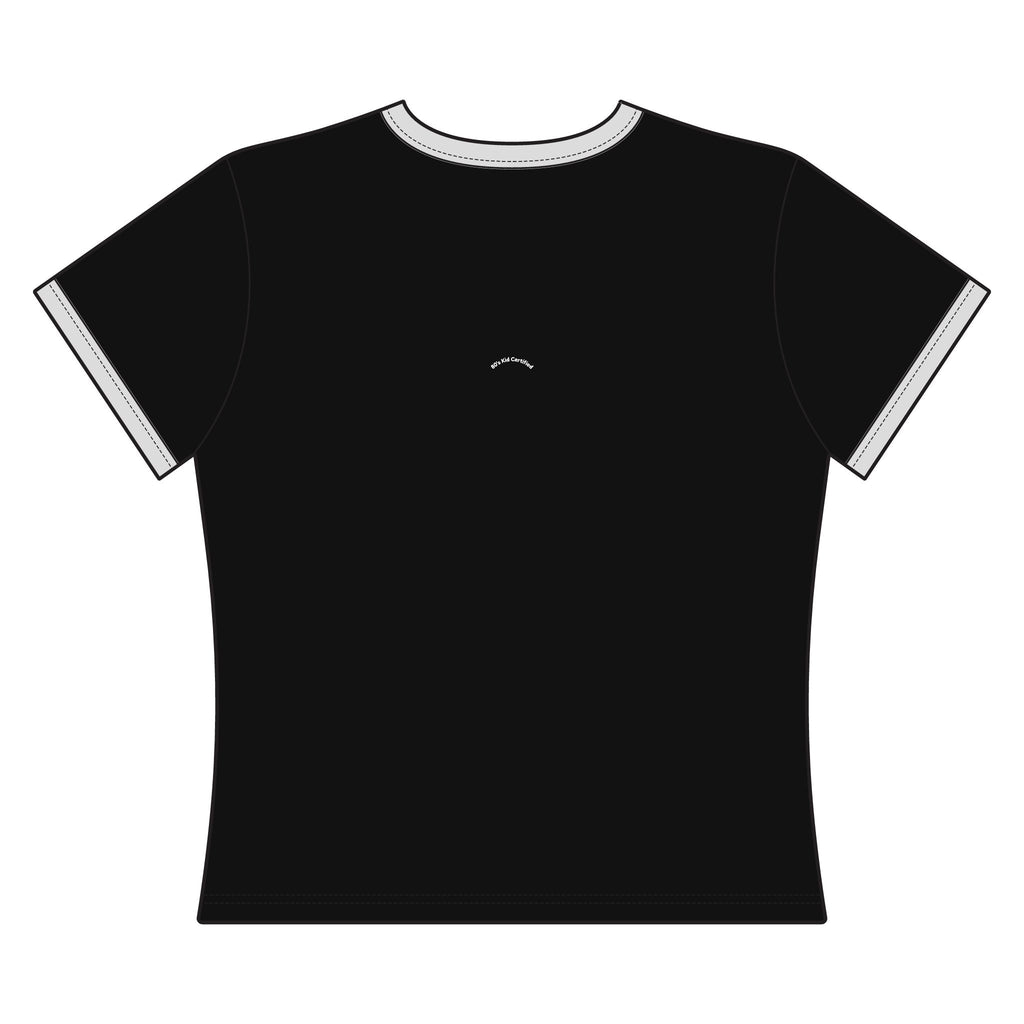 Women's Ringer Tee — Koi Fish '逆流' Retro Japanese Graphic