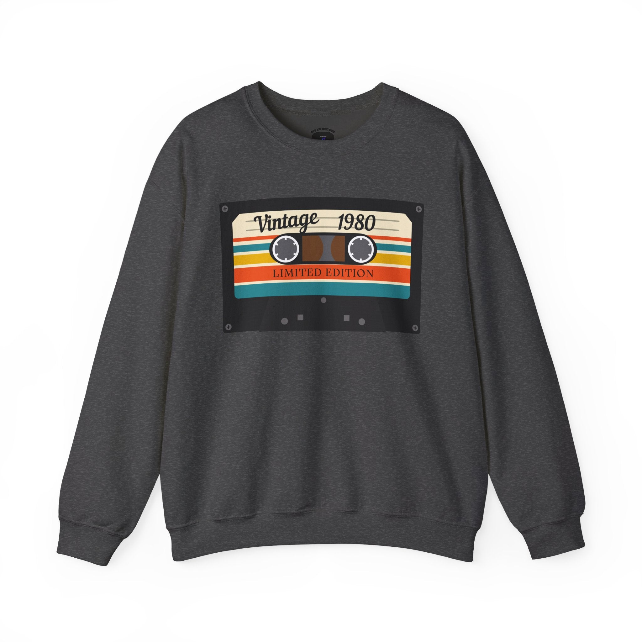 Vintage 1980 Cassette Sweatshirt — Retro Limited Edition Crewneck