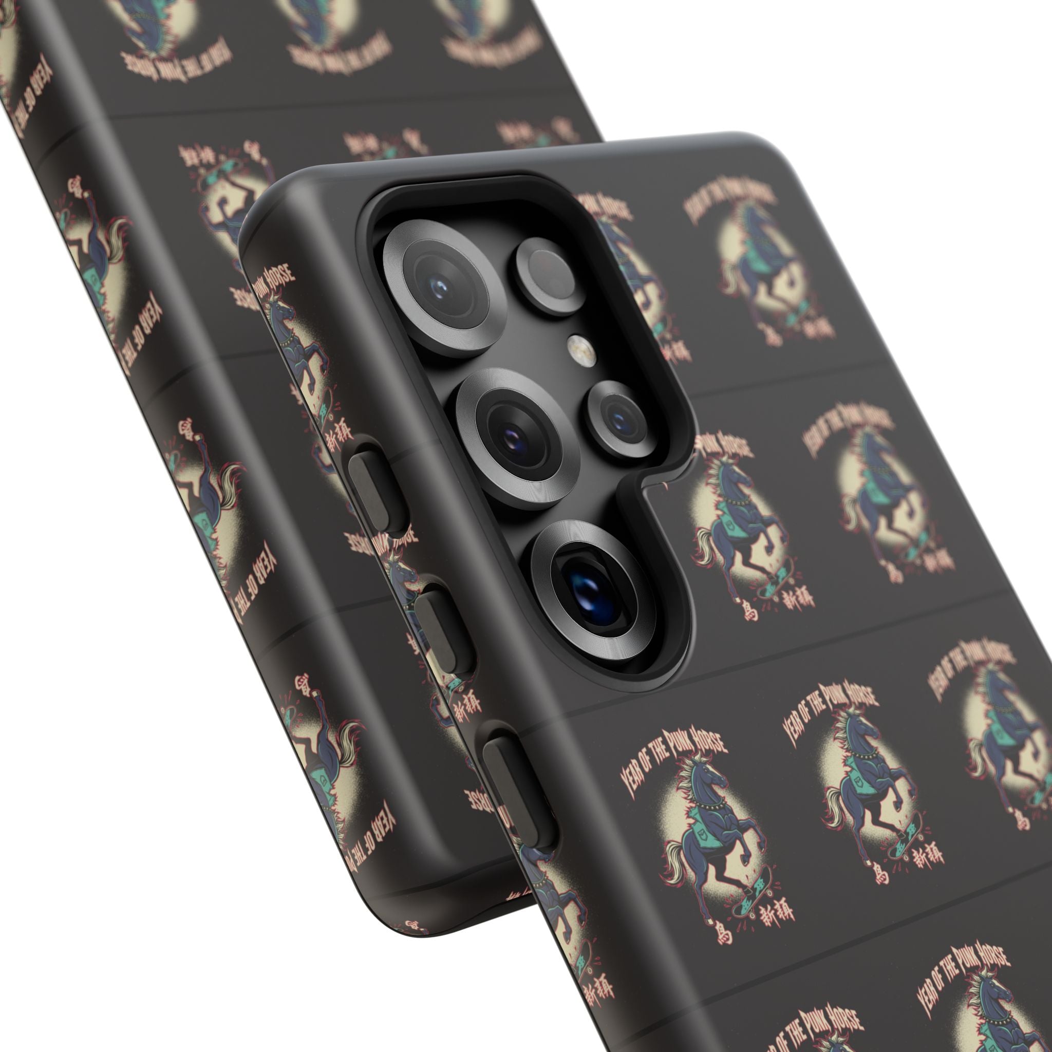 Year of the Punk Horse T-Shirt 80s Punk Skater Graffiti Street Art Chinese New Year Horse Graphic