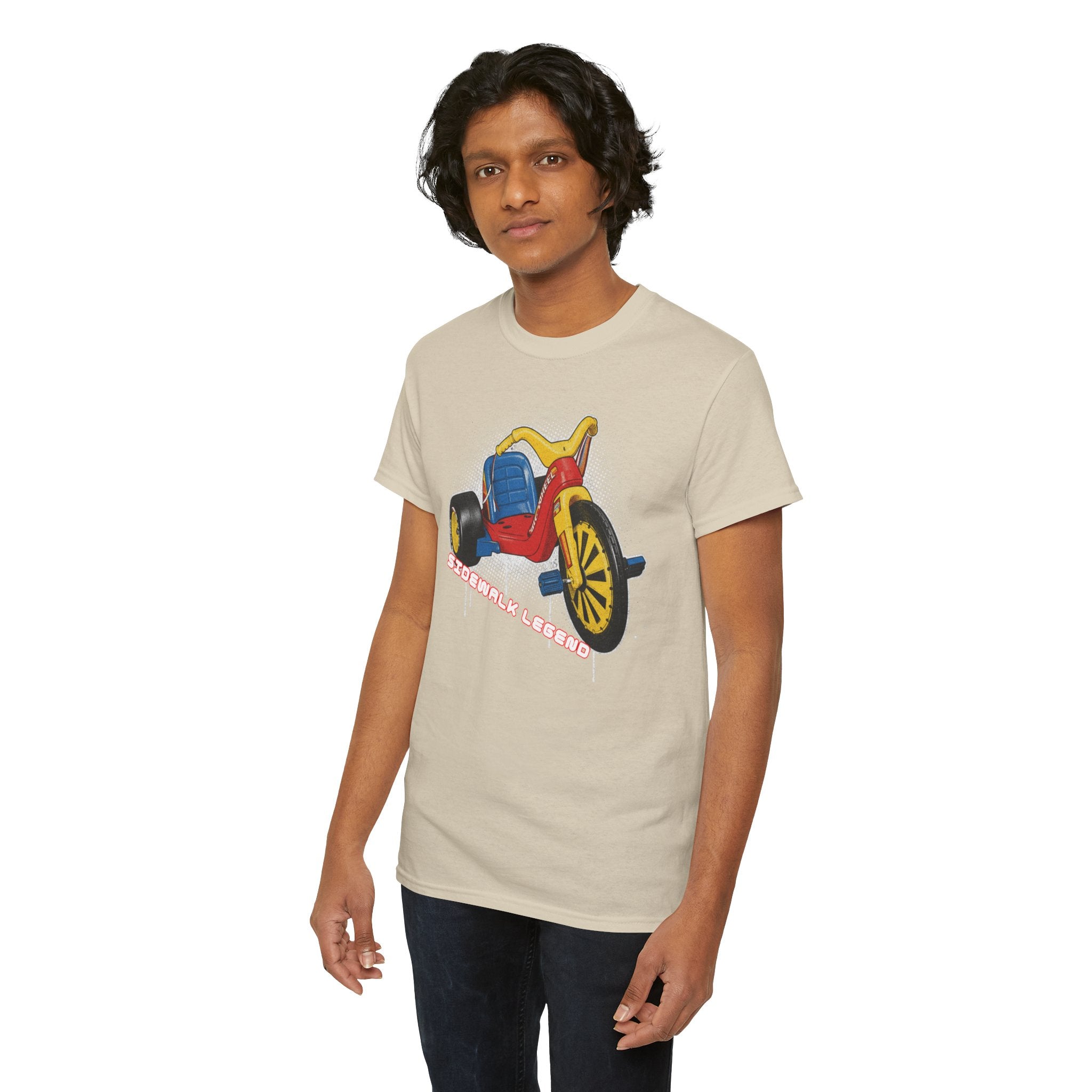 80's Tricycle Ride Graphic Tee — Retro Trike Illustration Shirt - Sidewalk Legend