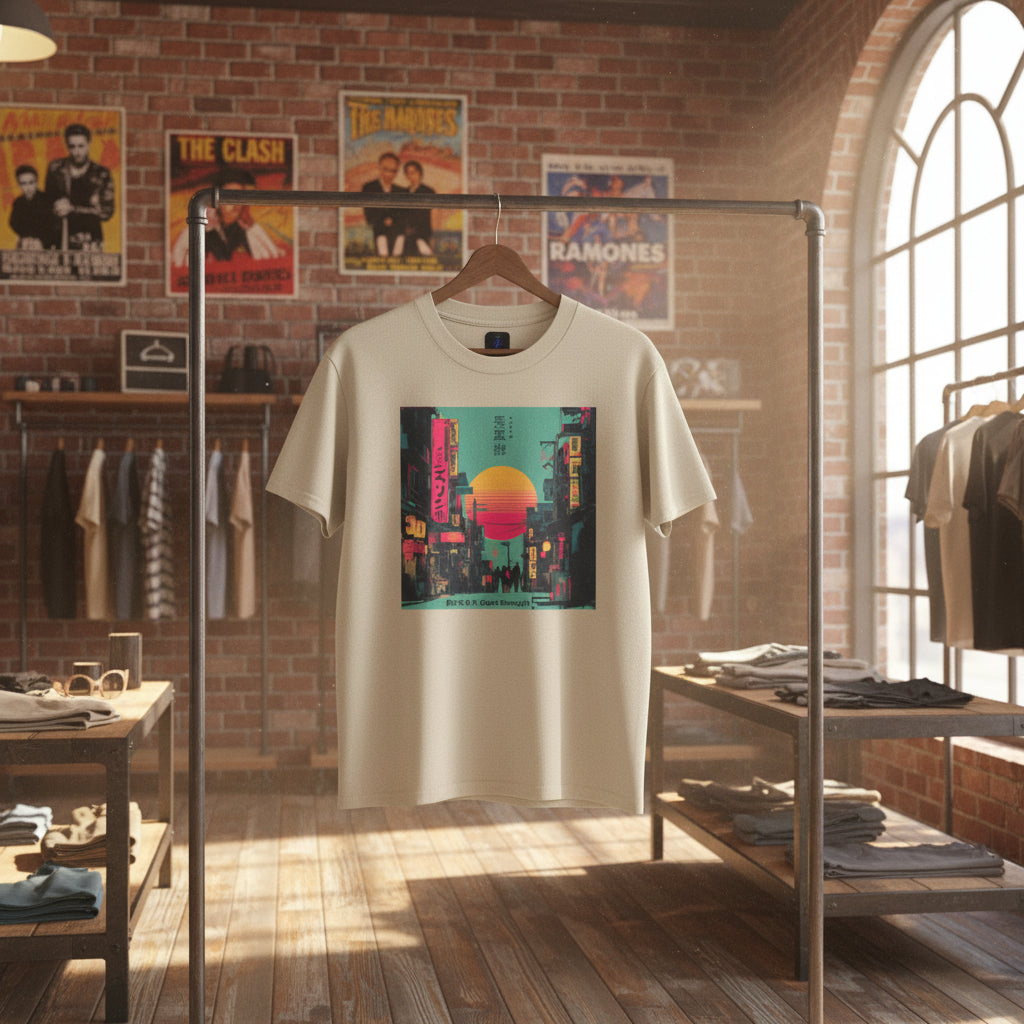 Quiet Strength Ukiyo-e T-Shirt — 静かなる力 (Ukiyo-e Style, 80s Remix)