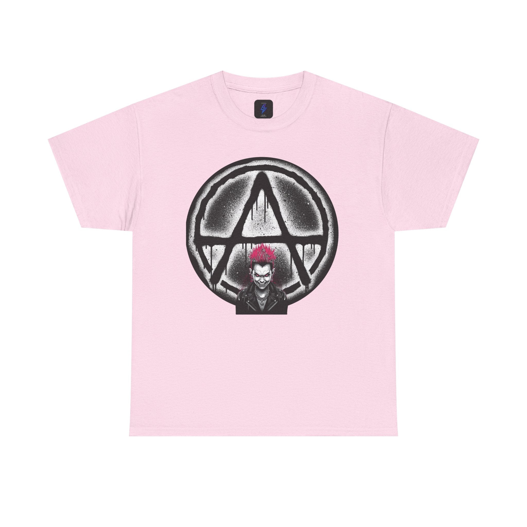 Anarchy Punk Graphic Tee — Red-Mohawk Rebel Shirt 80's Fashion