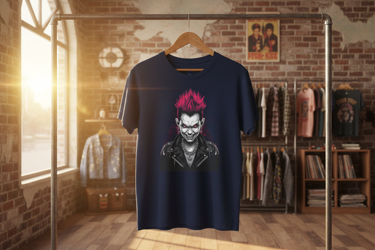 1980s Punk Girl T-Shirt — Hardcore Punk Street Art Tee