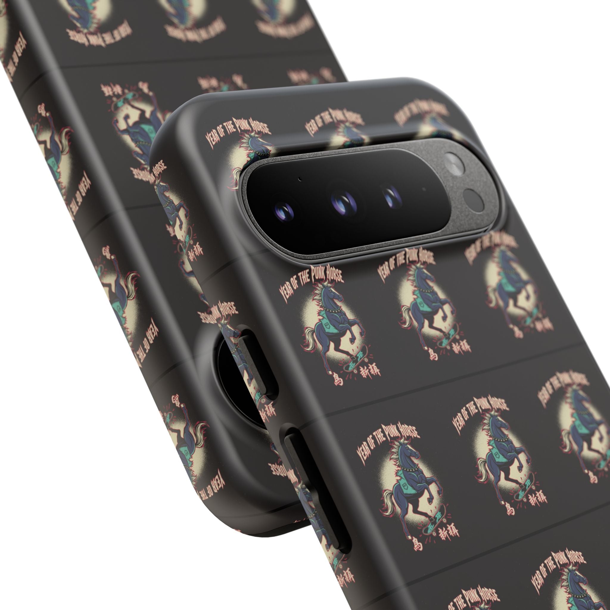 Year of the Punk Horse T-Shirt 80s Punk Skater Graffiti Street Art Chinese New Year Horse Graphic