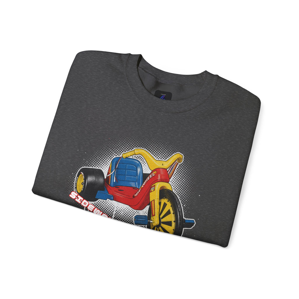 Big Wheel Tricycle Illustration Sweatshirt | Retro 80s Kid Certified