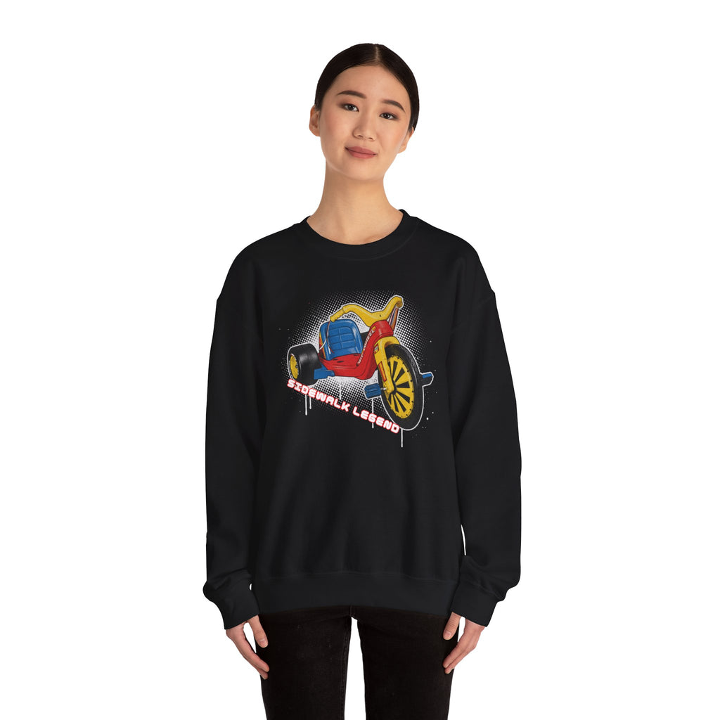 Big Wheel Tricycle Illustration Sweatshirt | Retro 80s Kid Certified