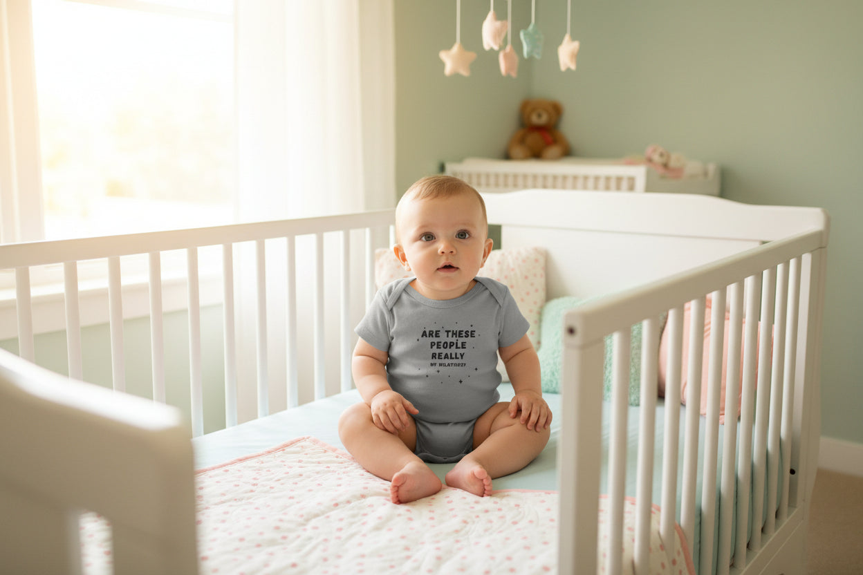 Are These People Really My Relatives? Infant Bodysuit — Funny Baby One-Piece