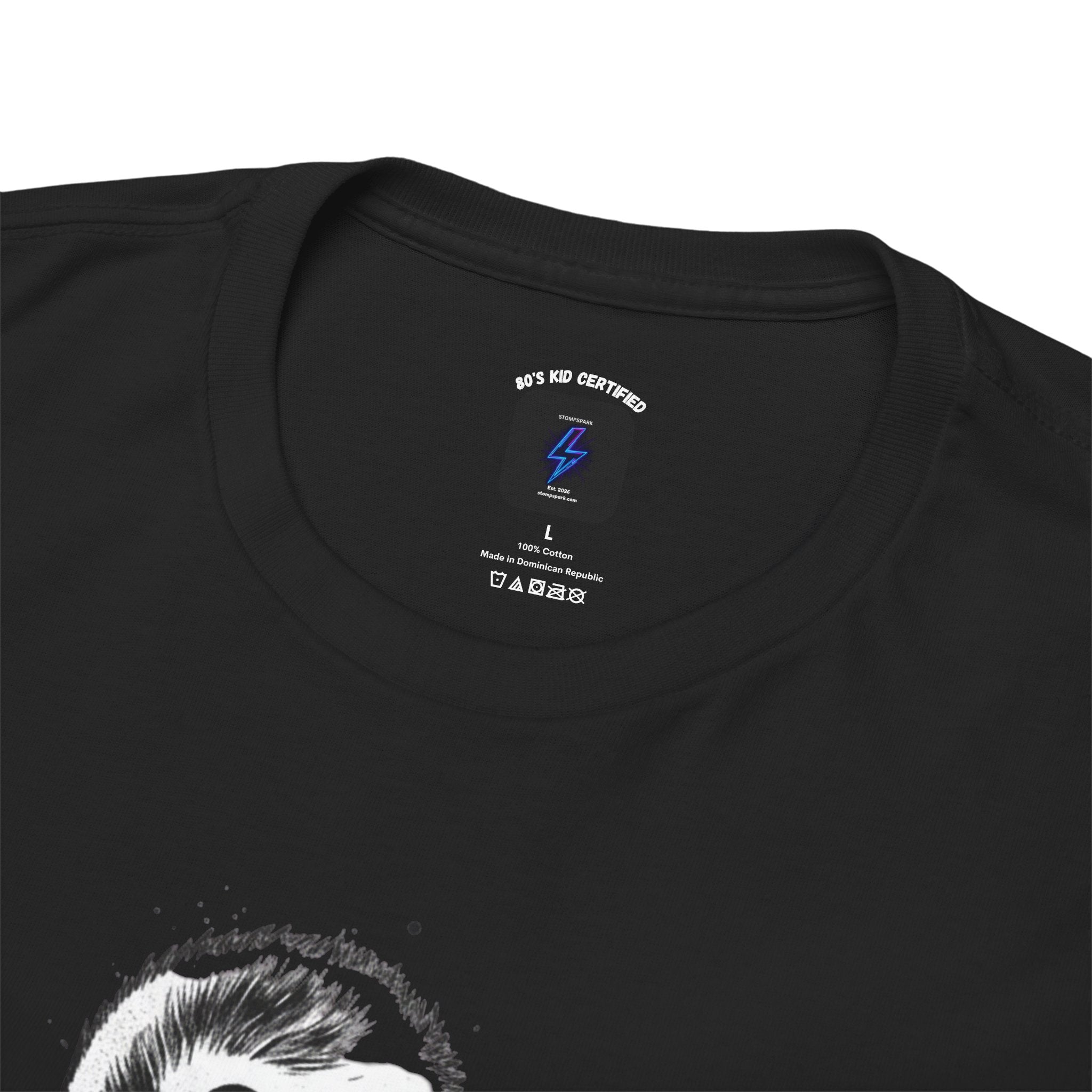 Punk Duckling Sketch T-Shirt — Black & White Watercolor 80s Punk Rock Duck Tee