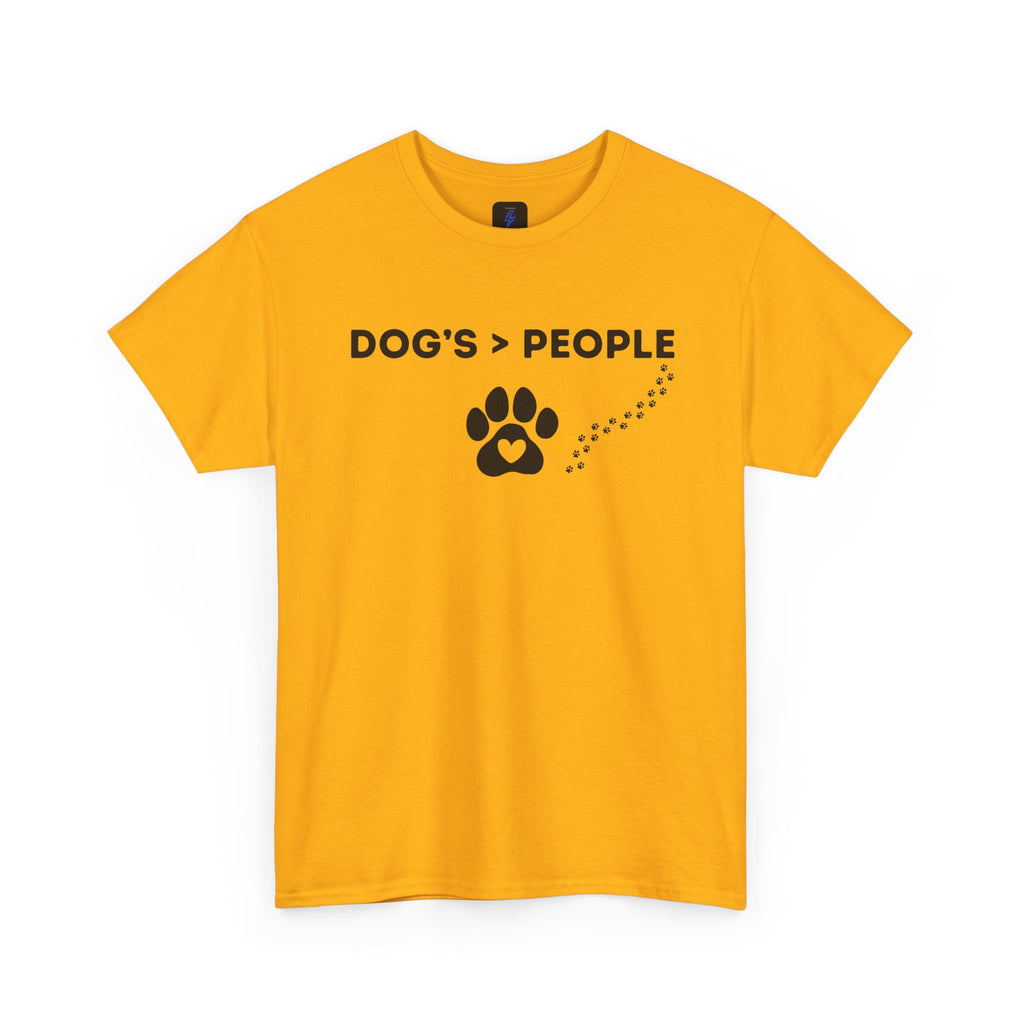 DOGS > PEOPLE TShirt | Paw Print Graphic Tee Dog Lover Shirt
