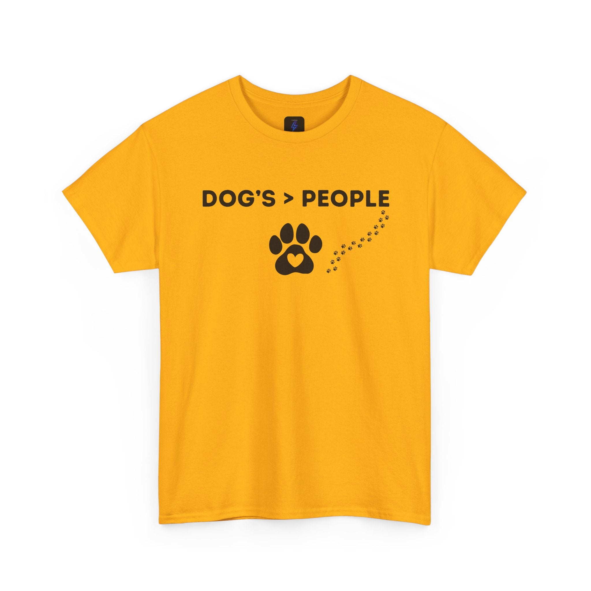 DOGS > PEOPLE TShirt | Paw Print Graphic Tee Dog Lover Shirt
