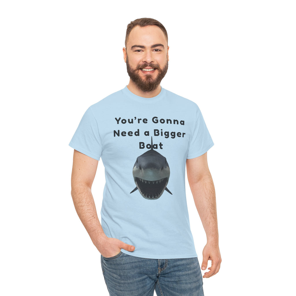 Shark Graphic Tee — "You're Gonna Need a Bigger Boat" Casual T-Shirt 80's Movie Qoutes
