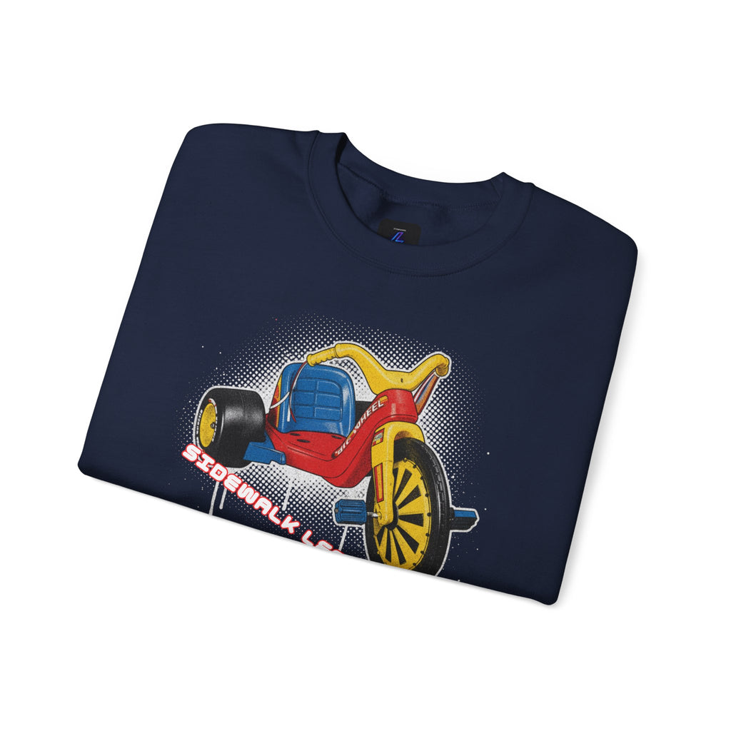Big Wheel Tricycle Illustration Sweatshirt | Retro 80s Kid Certified