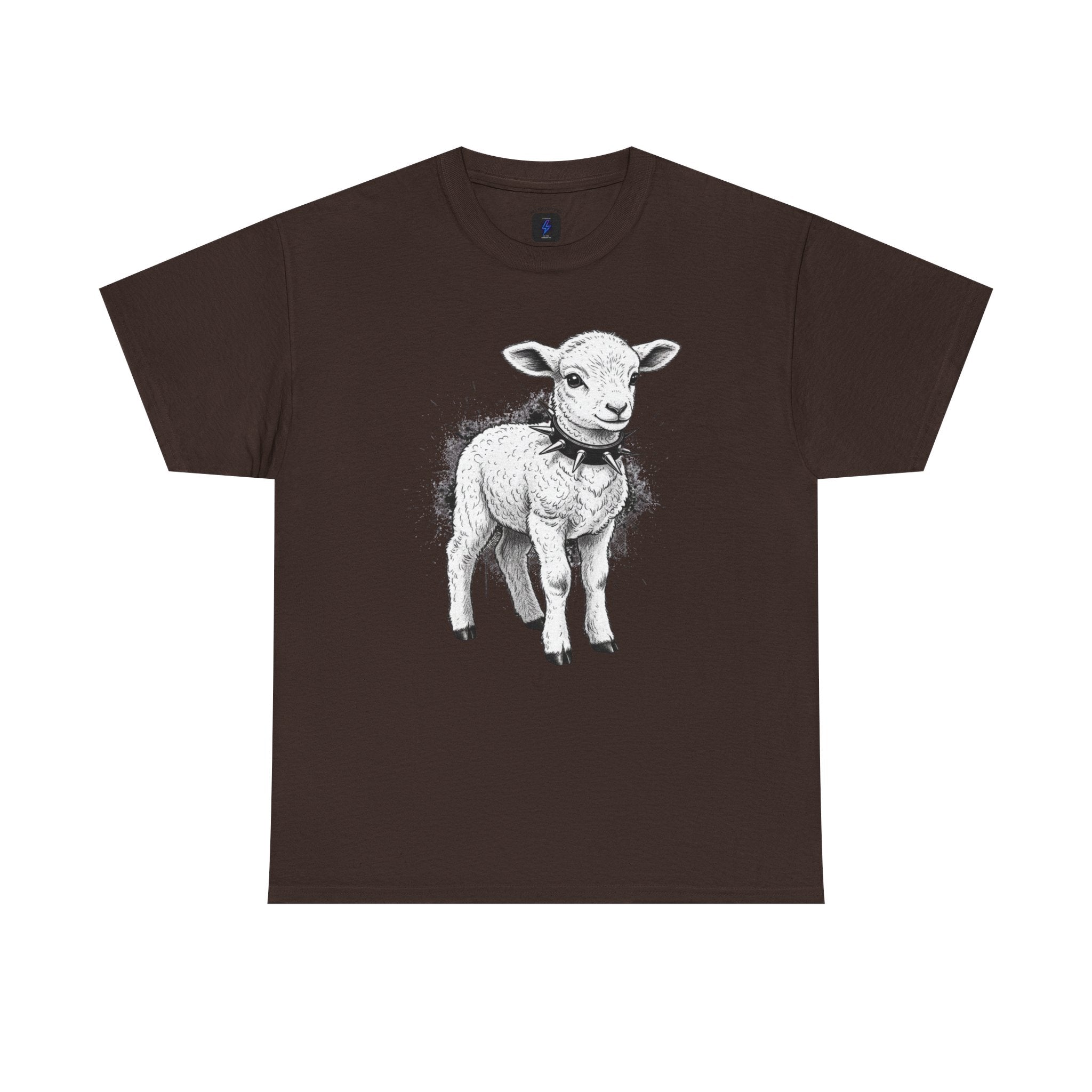 80s Punk Rock Lamb Illustration Tee — Vintage Baby Sheep Graphic T-Shirt