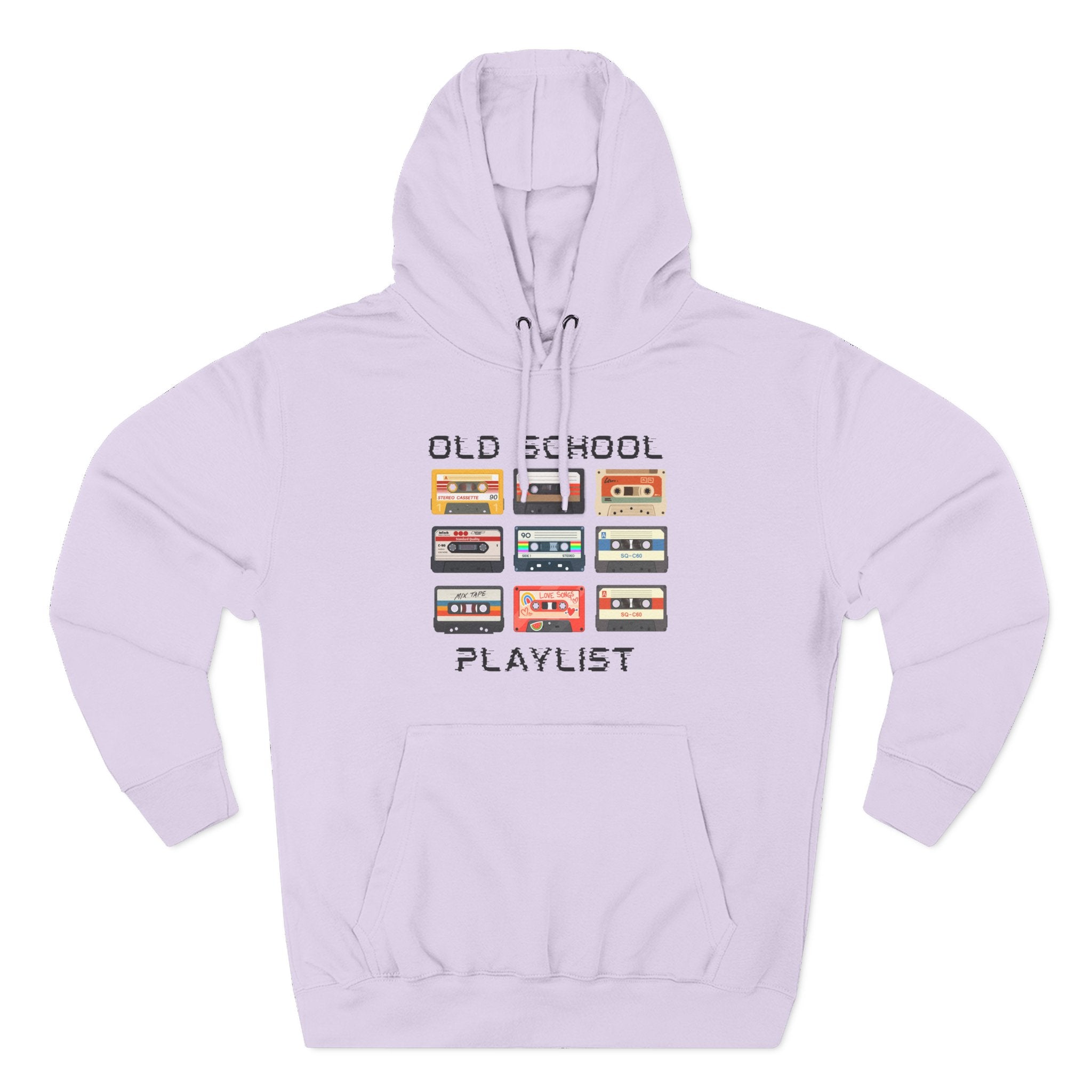Old School Playlist Hoodie — Retro 80s Cassette Tape Graphic Pullover