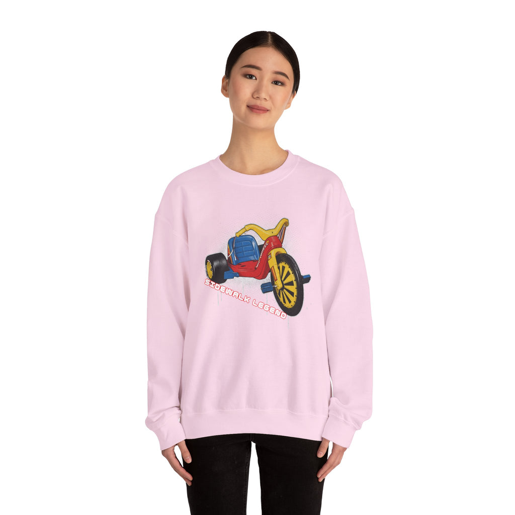 Big Wheel Tricycle Illustration Sweatshirt | Retro 80s Kid Certified