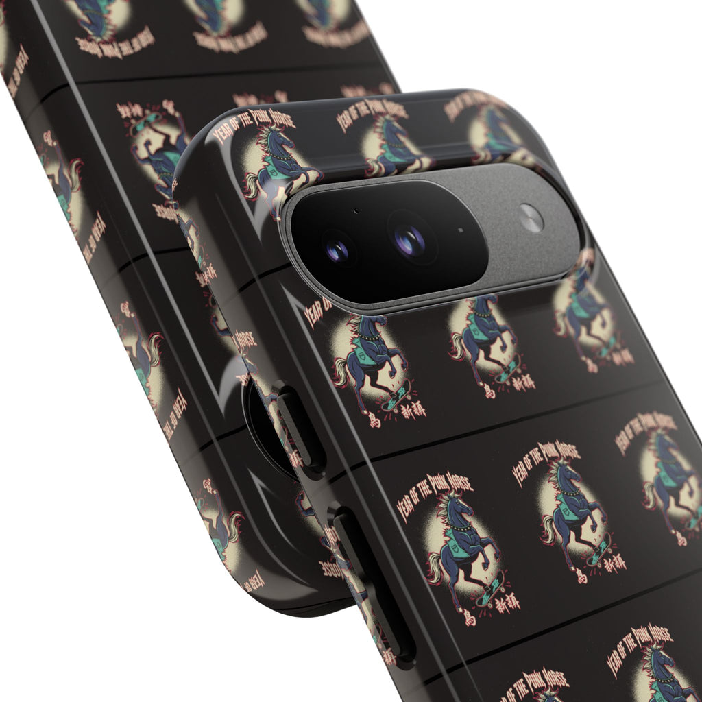 Year of the Punk Horse T-Shirt 80s Punk Skater Graffiti Street Art Chinese New Year Horse Graphic