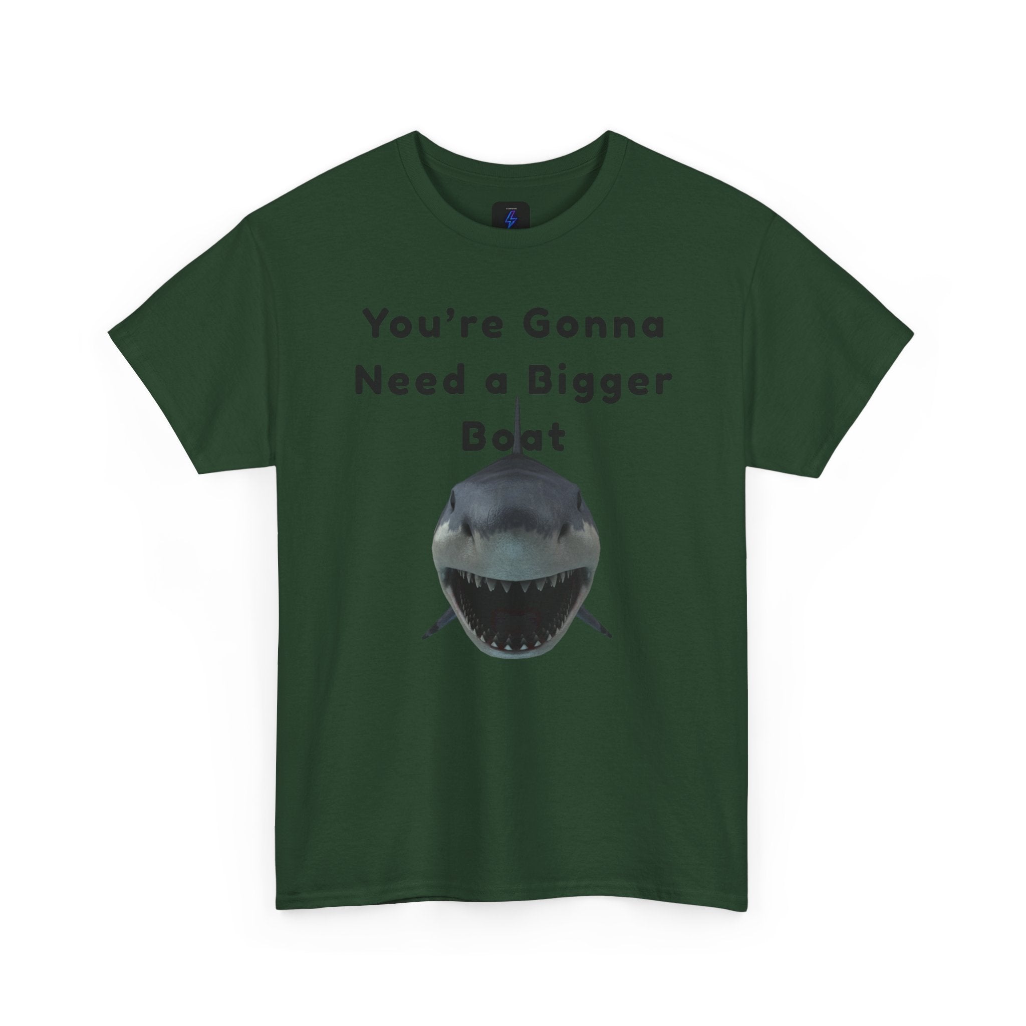 Shark Graphic Tee — "You're Gonna Need a Bigger Boat" Casual T-Shirt 80's Movie Qoutes