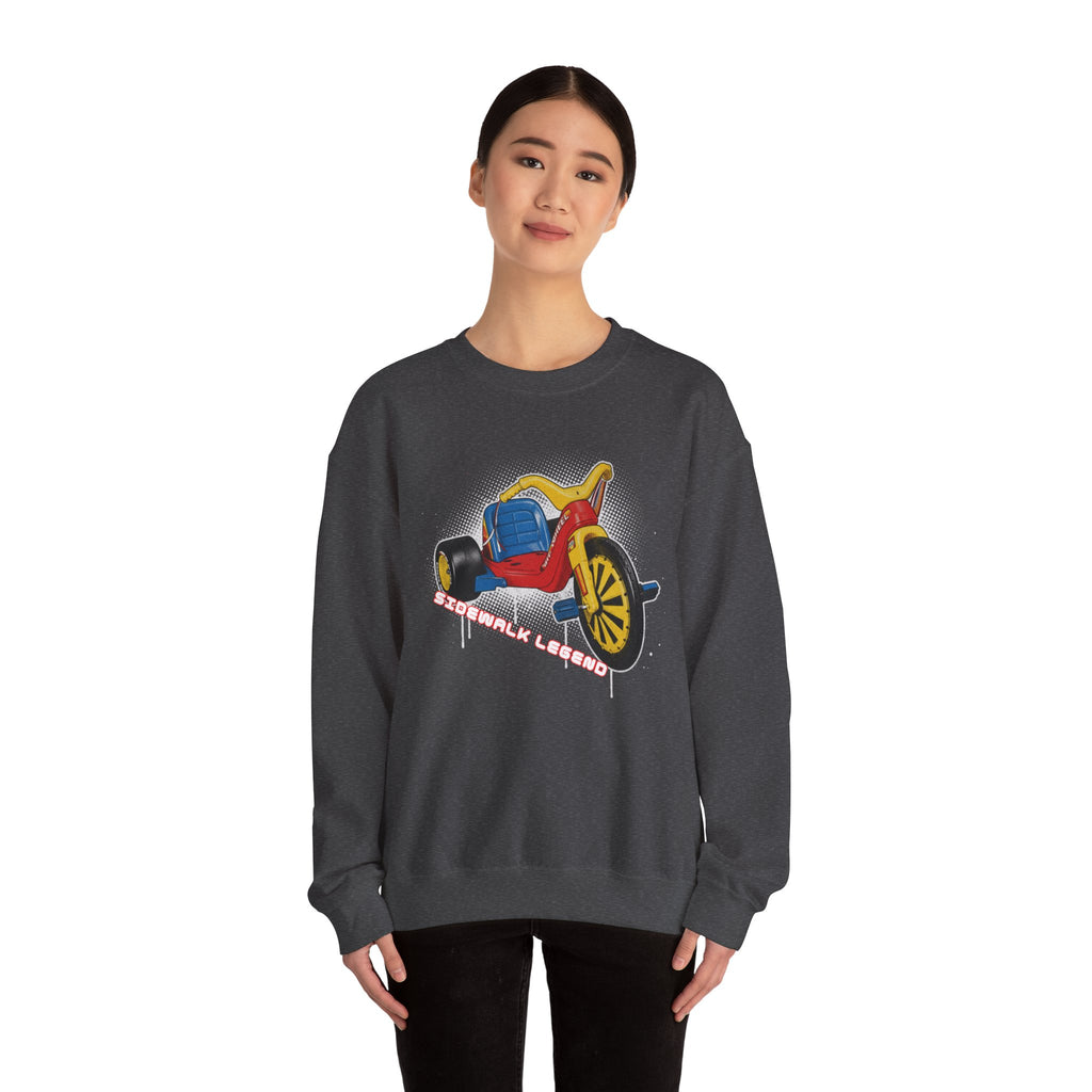 Big Wheel Tricycle Illustration Sweatshirt | Retro 80s Kid Certified