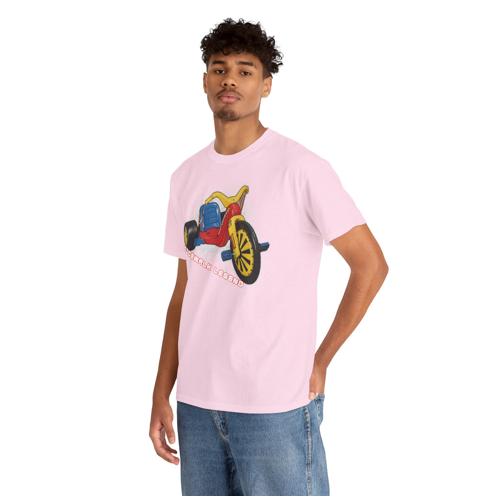 80's Tricycle Ride Graphic Tee — Retro Trike Illustration Shirt - Sidewalk Legend