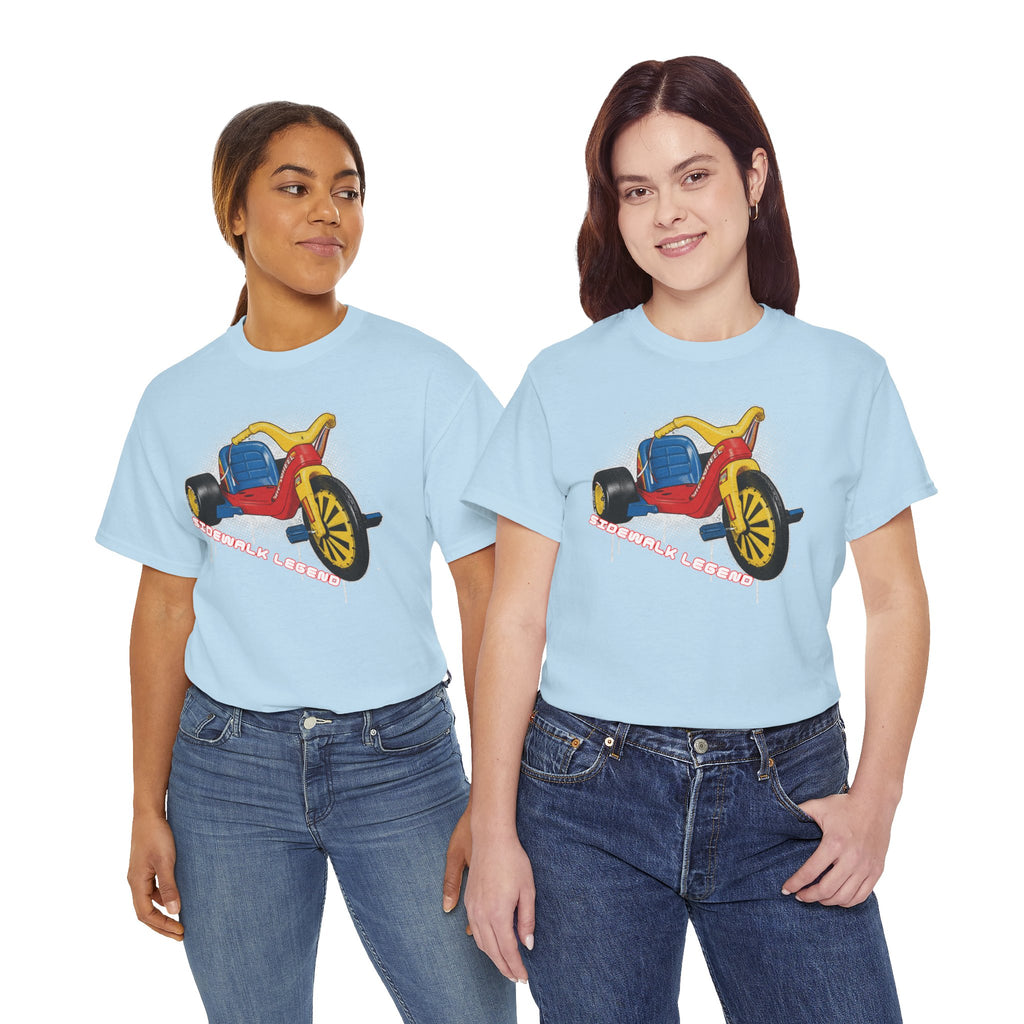 80's Tricycle Ride Graphic Tee — Retro Trike Illustration Shirt - Sidewalk Legend
