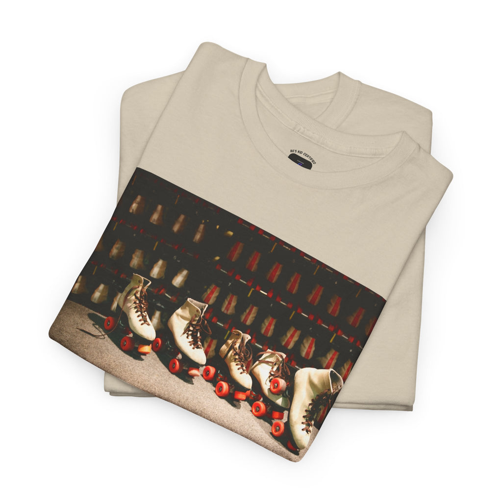 Let The Music Play Tee — Retro Roller Skates Graphic T‑Shirt
