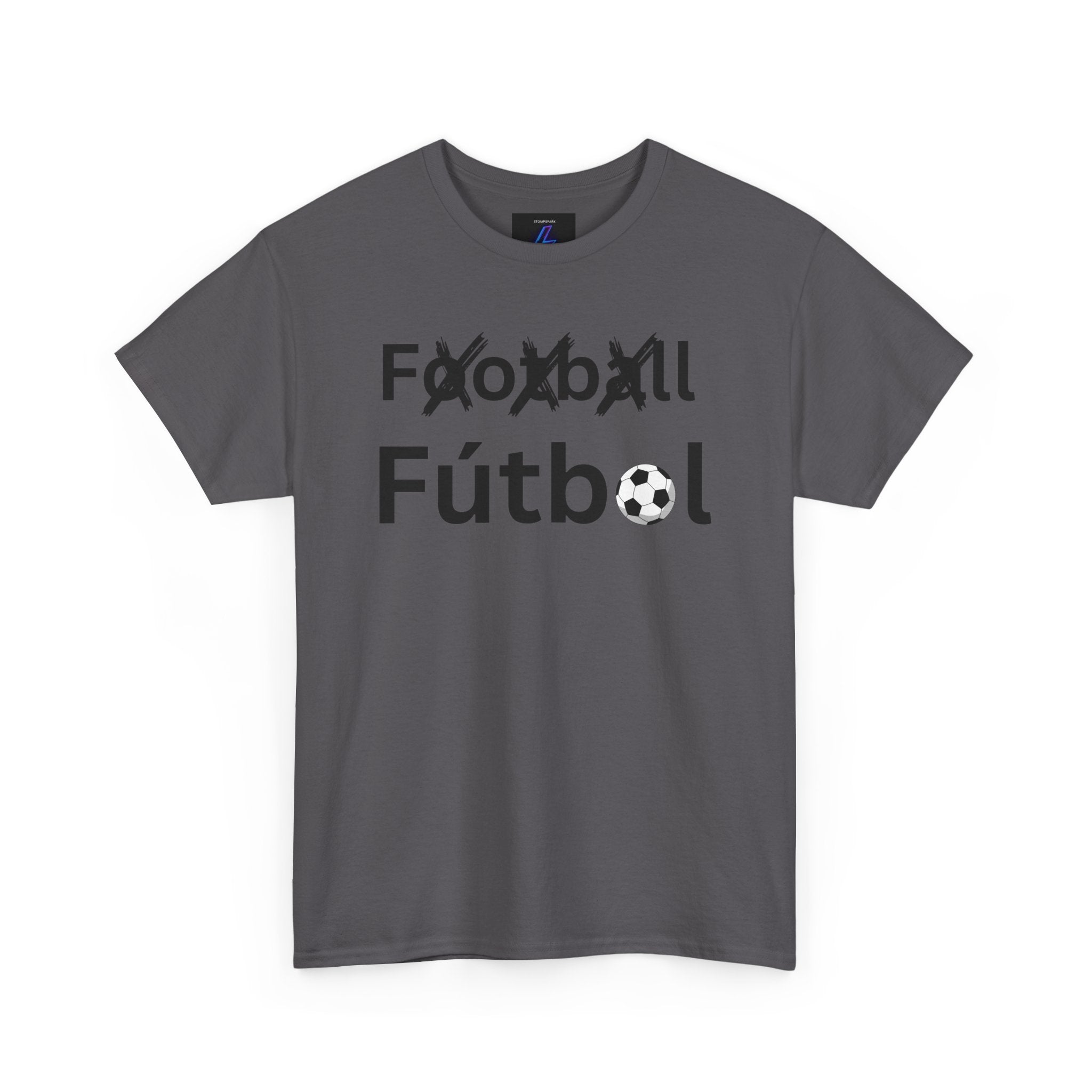Football Futbol Tee | Soccer Text Graphic, Bilingual Soccer Shirt