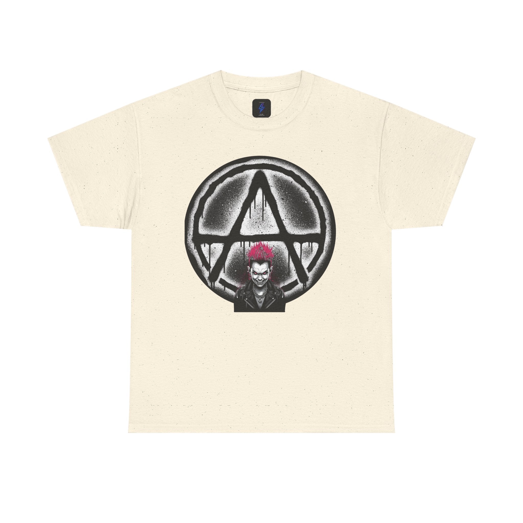 Anarchy Punk Graphic Tee — Red-Mohawk Rebel Shirt 80's Fashion