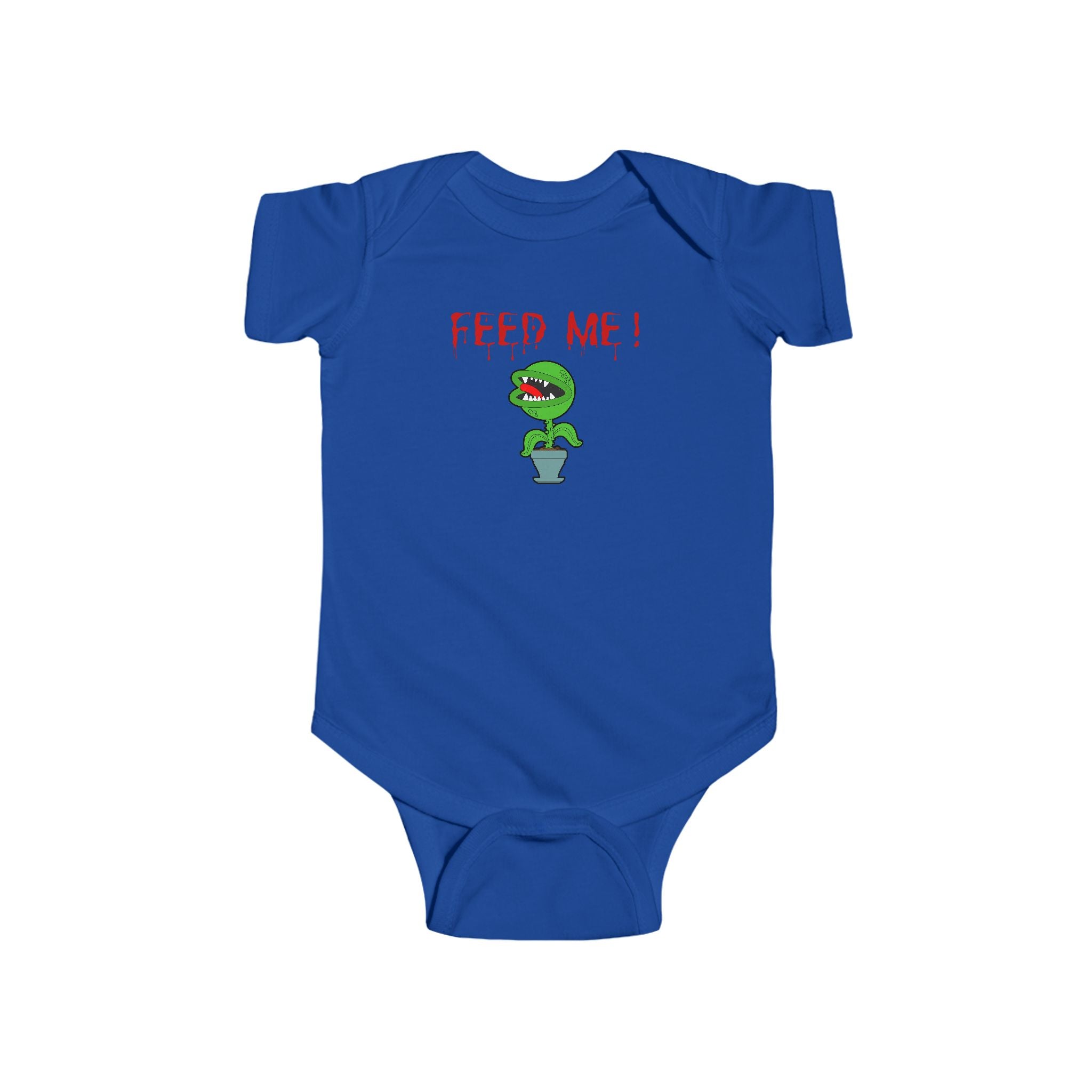 "Feed Me!" Baby Bodysuit – Cute Hungry horror plant Infant Onesie