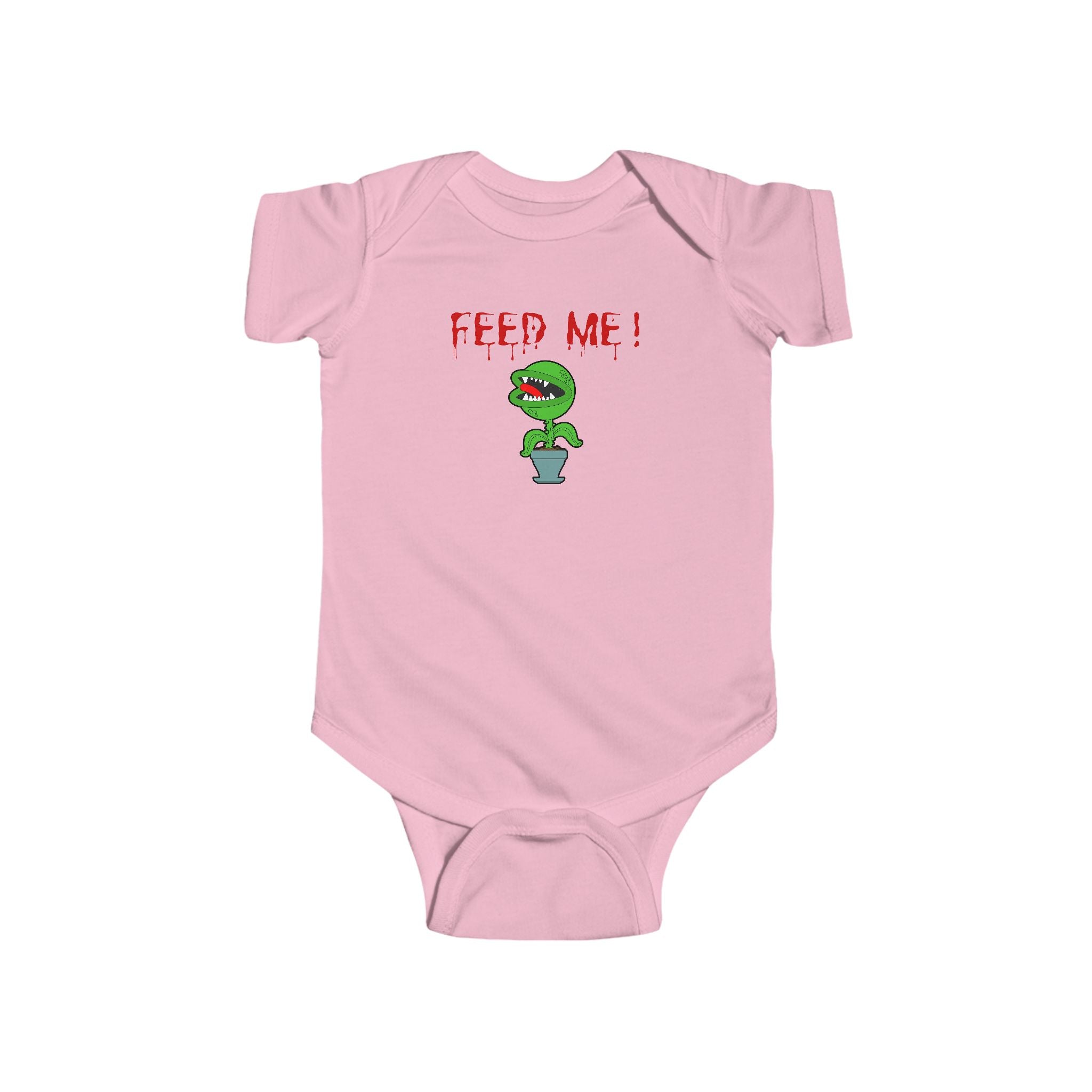 "Feed Me!" Baby Bodysuit – Cute Hungry horror plant Infant Onesie