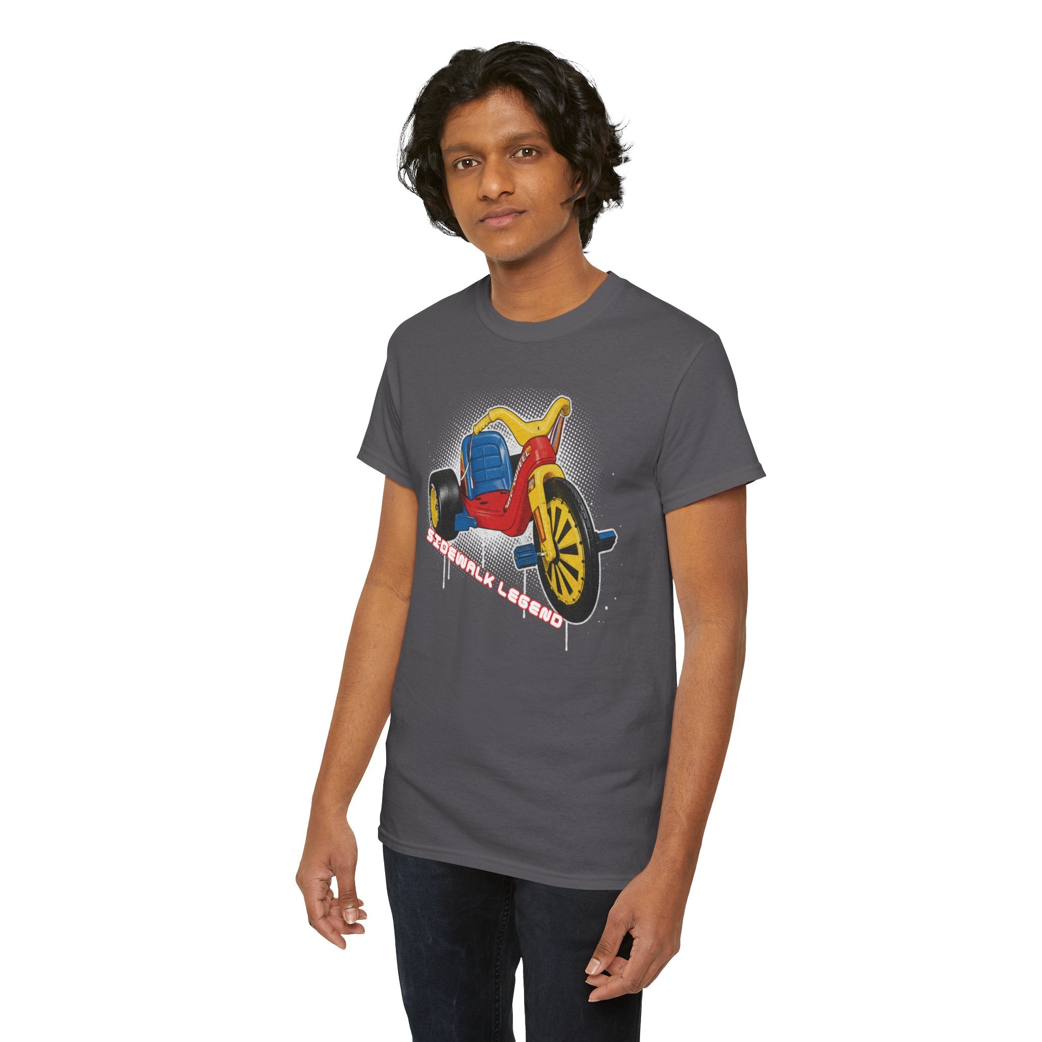 80's Tricycle Ride Graphic Tee — Retro Trike Illustration Shirt - Sidewalk Legend