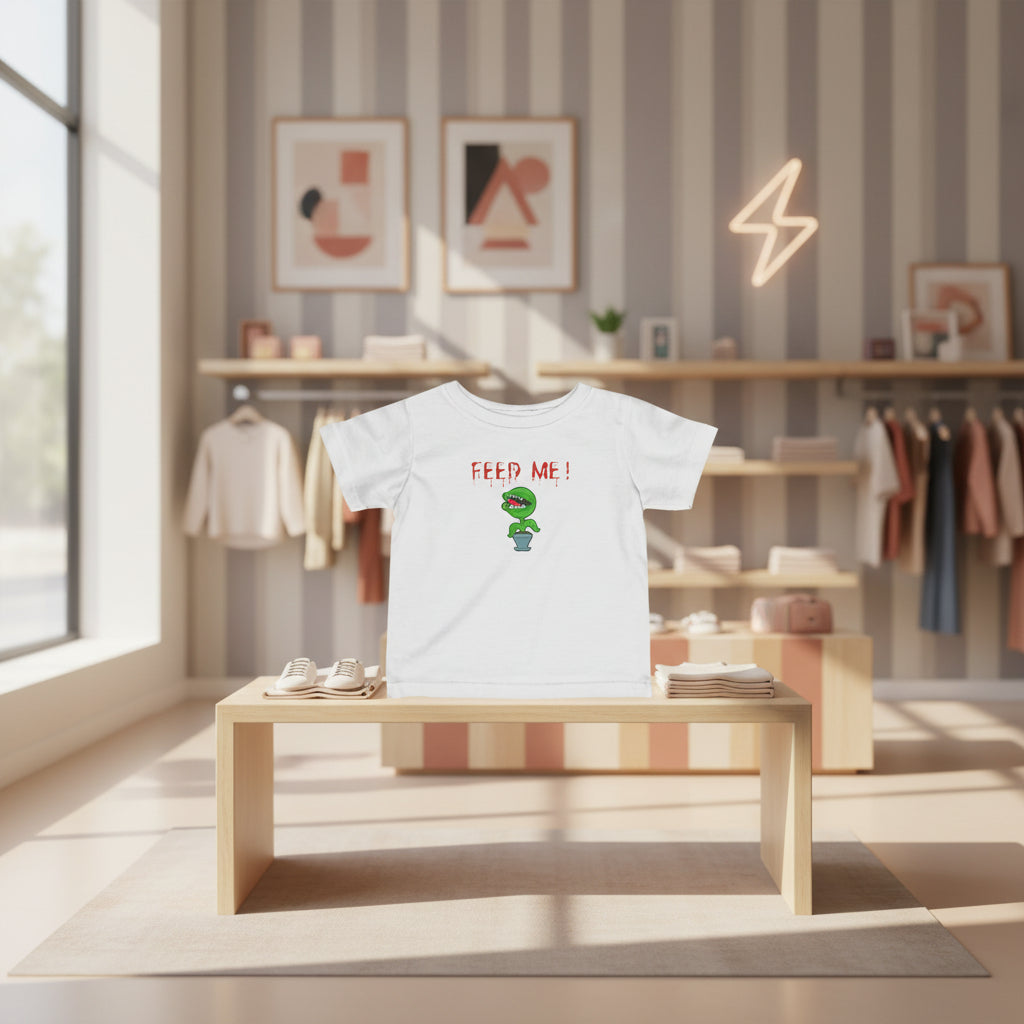 Infant Tee — "Feed Me!" Cute Carnivorous Plant Baby Shirt