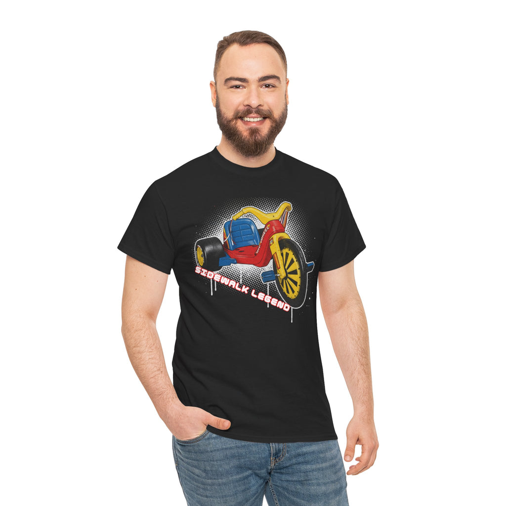 80's Tricycle Ride Graphic Tee — Retro Trike Illustration Shirt - Sidewalk Legend