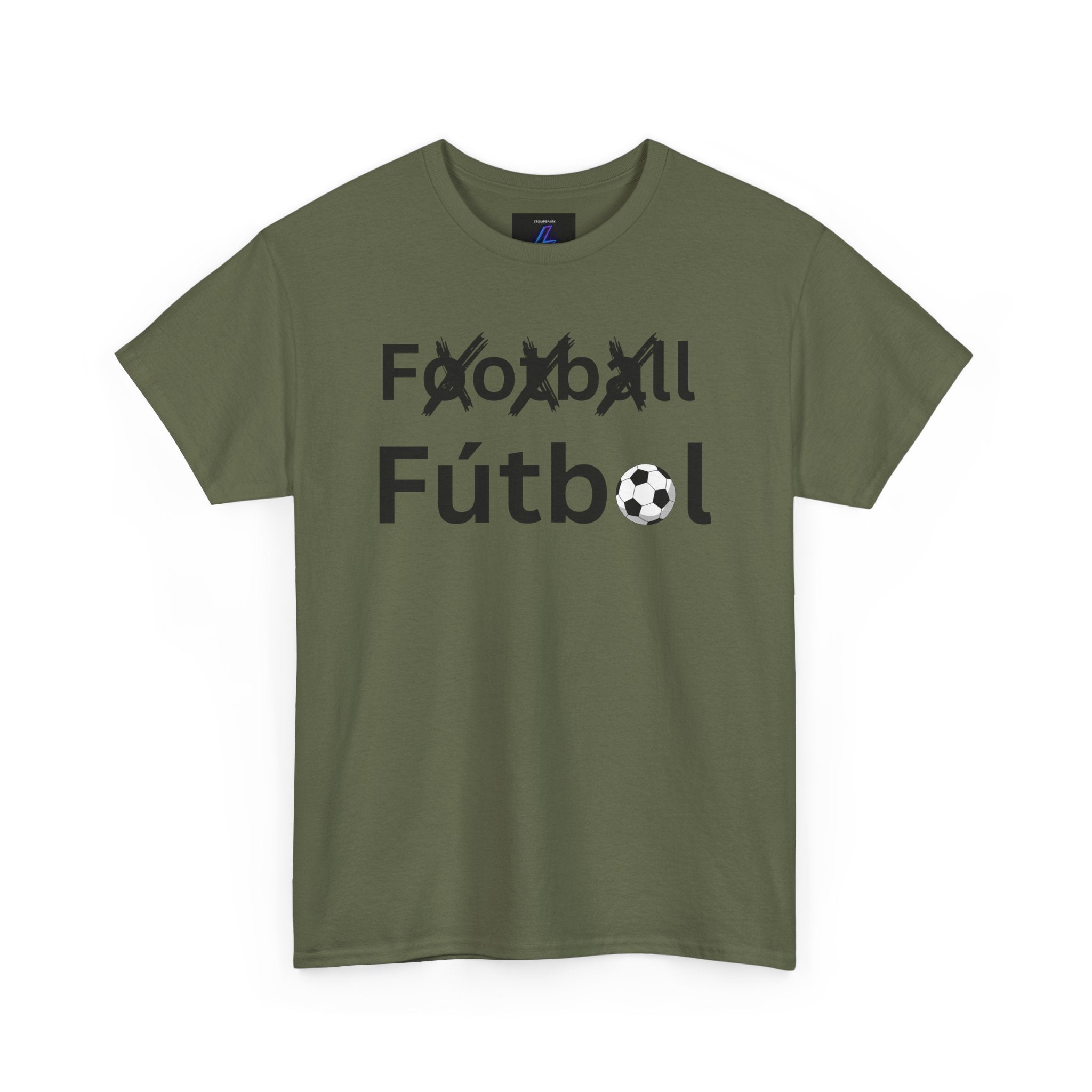 Football Futbol Tee | Soccer Text Graphic, Bilingual Soccer Shirt